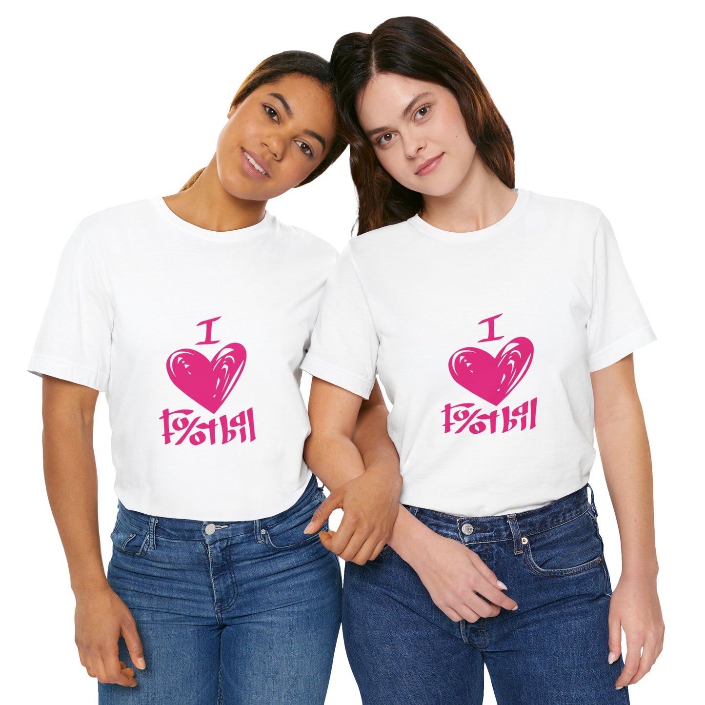 "I Love Football" T-Shirt | Classic Game Day Tee - Perfect for Sports Fans, Game Day, Birthday Gifts, Casual Wear, Team Spirit