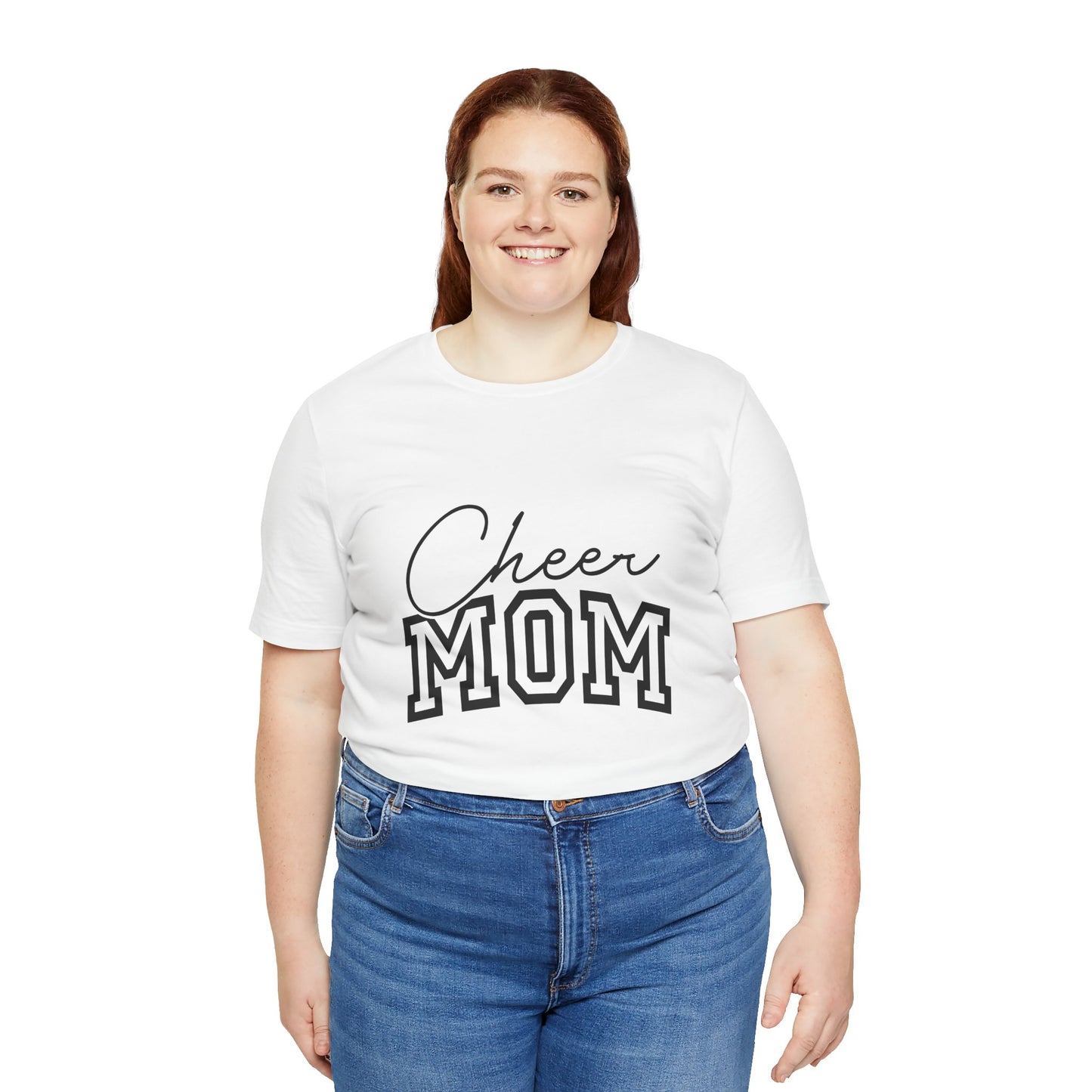 "Cheer Mom" T-Shirt | Gameday T-Shirt | Cheerleading Mom Tee, Unisex Tee, Perfect for Sports Events, Gift for Mother's Day, Casual Wear, Family Gatherings, Supportive Apparel