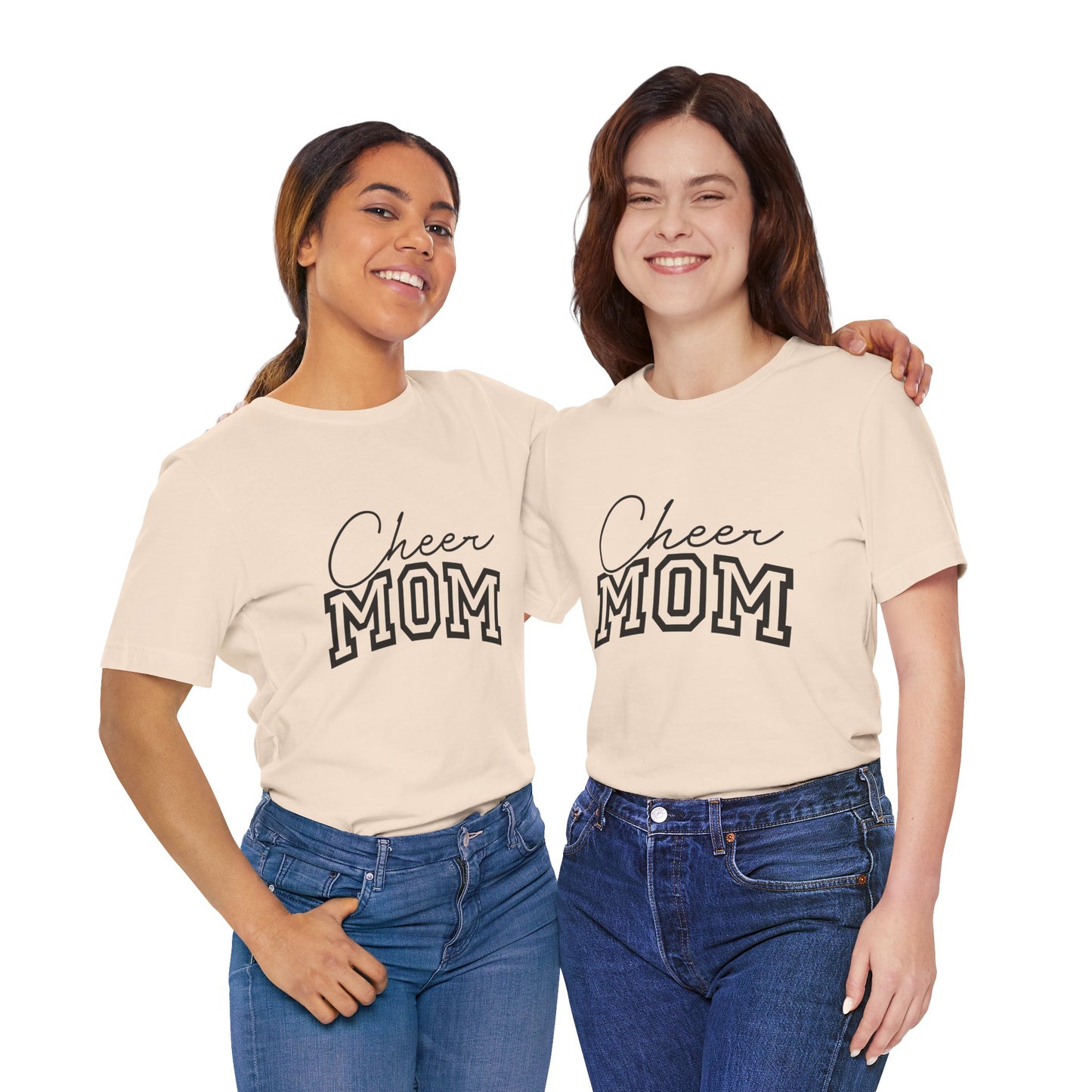 "Cheer Mom" T-Shirt | Gameday T-Shirt | Cheerleading Mom Tee, Unisex Tee, Perfect for Sports Events, Gift for Mother's Day, Casual Wear, Family Gatherings, Supportive Apparel