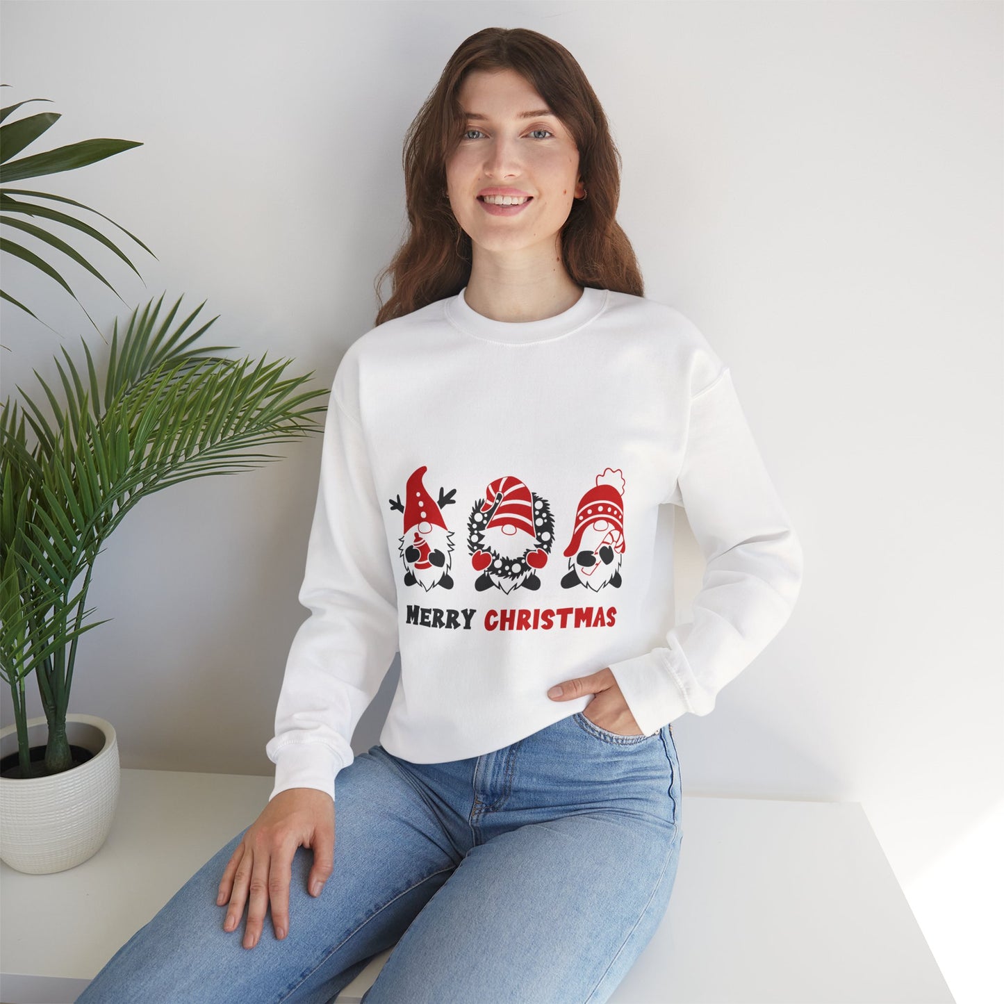 Merry Christmas Crewneck Sweatshirt, Holiday Gift, Unisex Sweatshirt, Cozy Winter Apparel, Festive Sweatshirt, Christmas Sweater