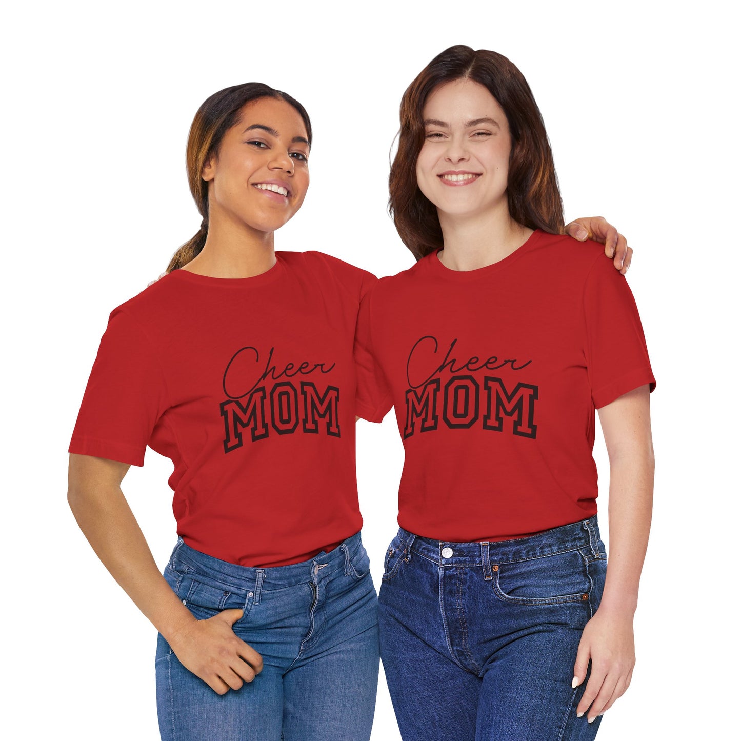 "Cheer Mom" T-Shirt | Gameday T-Shirt | Cheerleading Mom Tee, Unisex Tee, Perfect for Sports Events, Gift for Mother's Day, Casual Wear, Family Gatherings, Supportive Apparel
