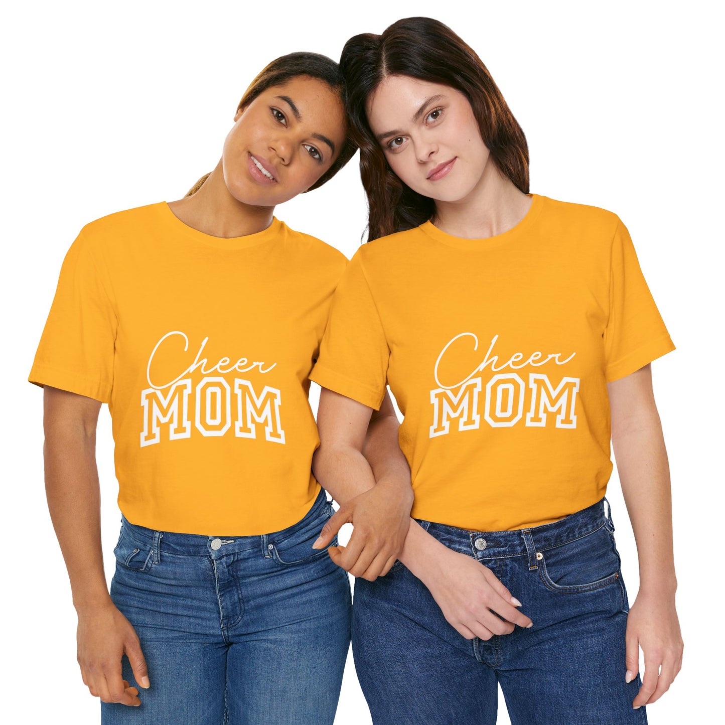 "Cheer Mom" T-Shirt | Game Day T-Shirt | Cheerleading Mom Tee, Perfect for Game Day, Mother's Day Gift, Cheer Team Spirit Shirt, Soft Cotton T-Shirt for Moms