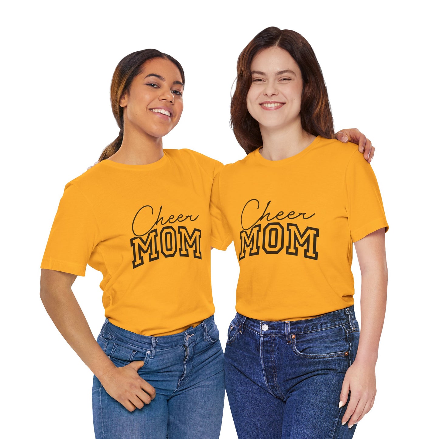 "Cheer Mom" T-Shirt | Gameday T-Shirt | Cheerleading Mom Tee, Unisex Tee, Perfect for Sports Events, Gift for Mother's Day, Casual Wear, Family Gatherings, Supportive Apparel