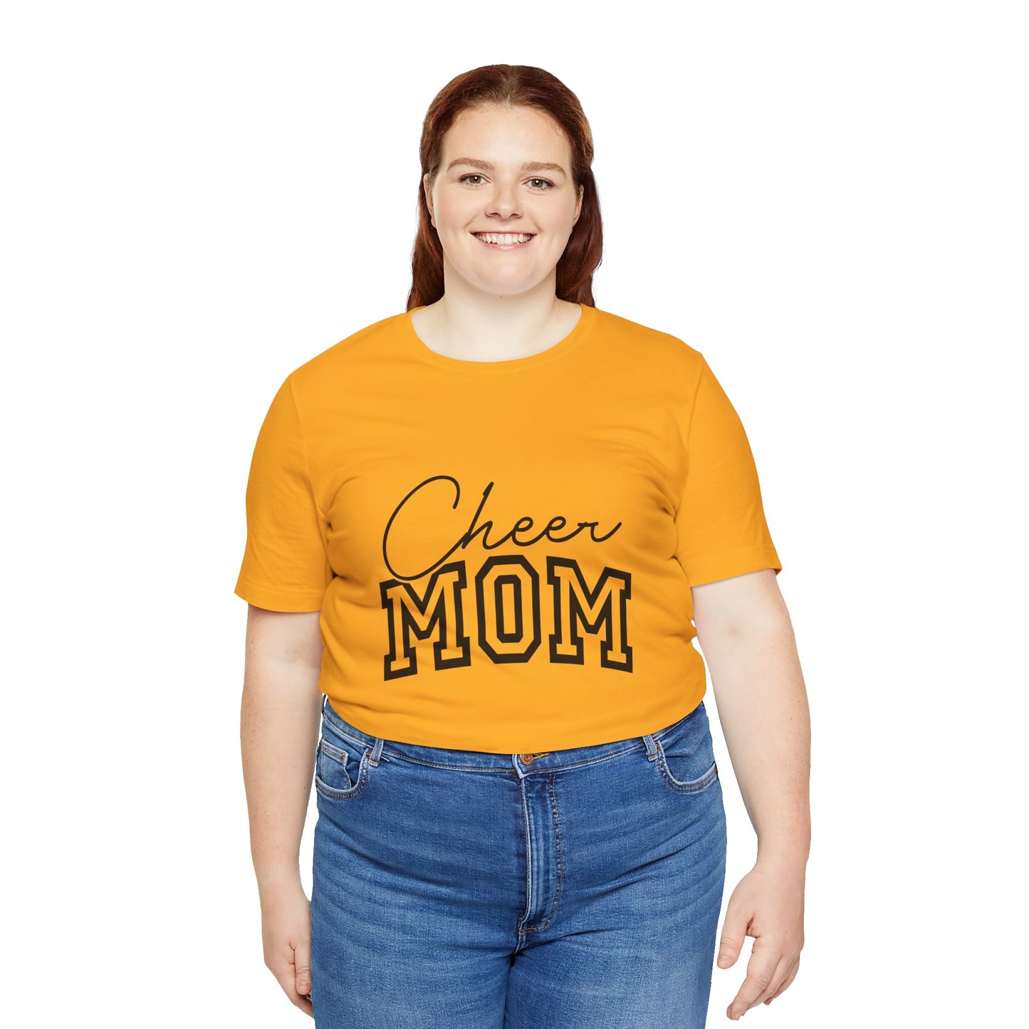 "Cheer Mom" T-Shirt | Gameday T-Shirt | Cheerleading Mom Tee, Unisex Tee, Perfect for Sports Events, Gift for Mother's Day, Casual Wear, Family Gatherings, Supportive Apparel