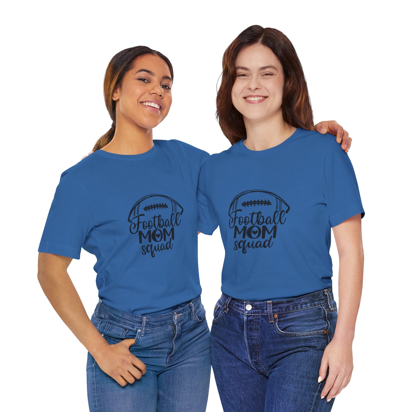 "Football Mom Squad" T-Shirt | Game Day Mom Shirt, Unisex Jersey Short Sleeve T-Shirt for Football Moms, Sports Shirt, Gift for Game Day, Team Spirit Wear