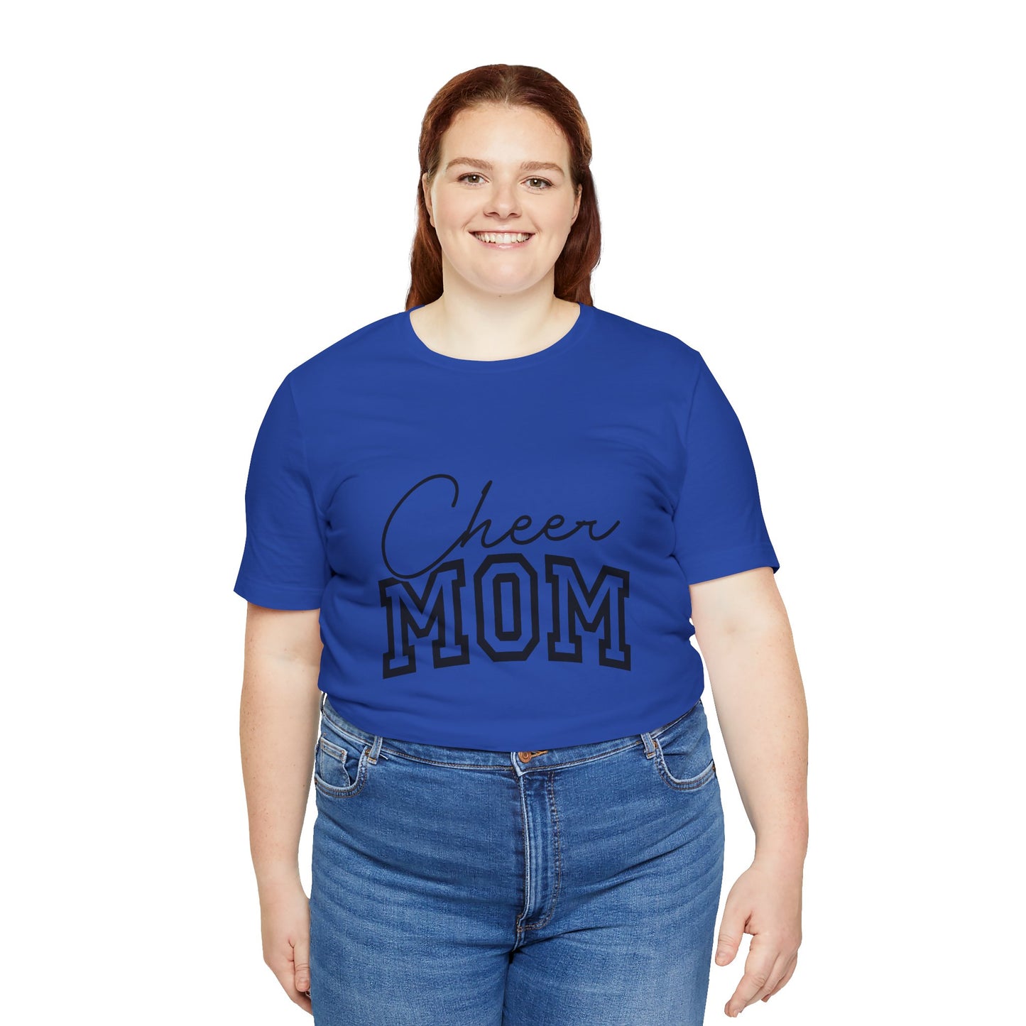 "Cheer Mom" T-Shirt | Gameday T-Shirt | Cheerleading Mom Tee, Unisex Tee, Perfect for Sports Events, Gift for Mother's Day, Casual Wear, Family Gatherings, Supportive Apparel