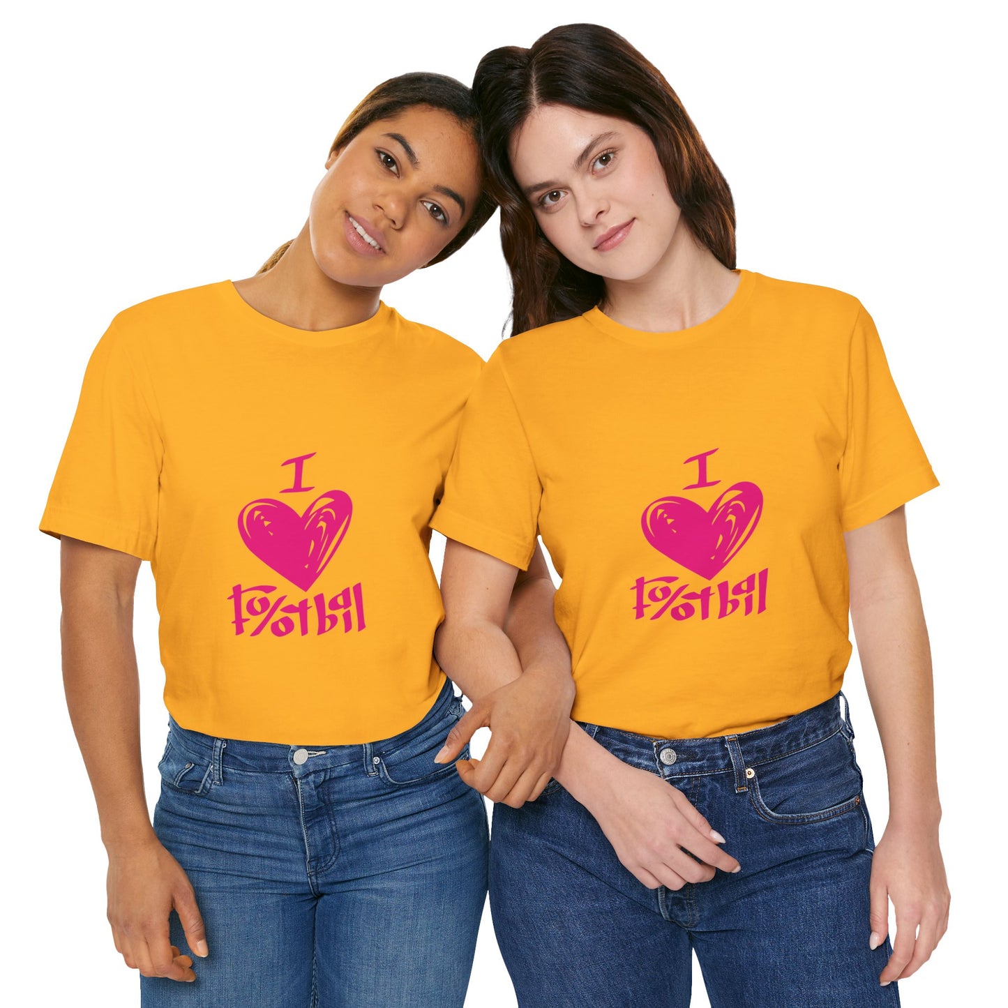 "I Love Football" T-Shirt | Classic Game Day Tee - Perfect for Sports Fans, Game Day, Birthday Gifts, Casual Wear, Team Spirit