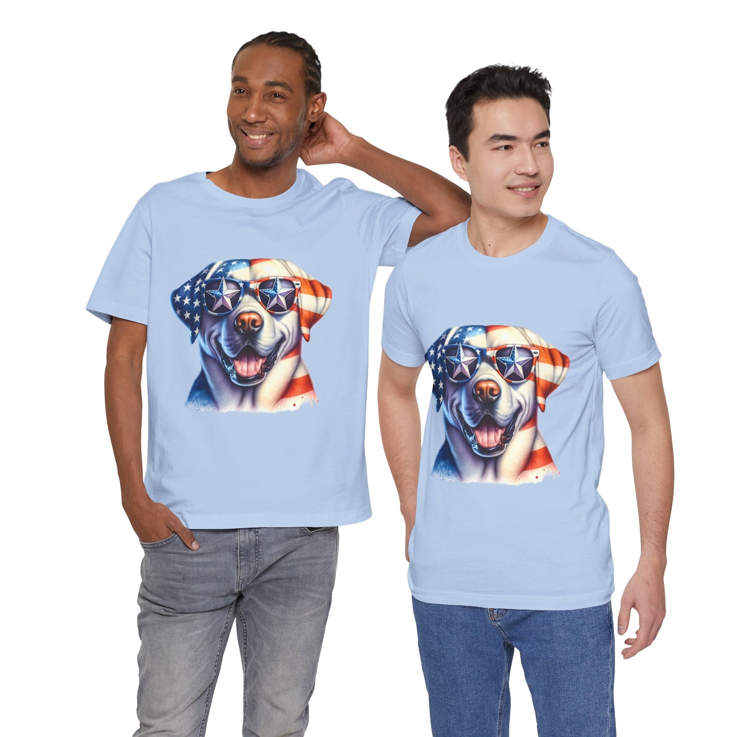 Patriotic Tee, Dog Flag Shirt, Patriotic Apparel, Red White Blue Tee, USA Patriotic Tee