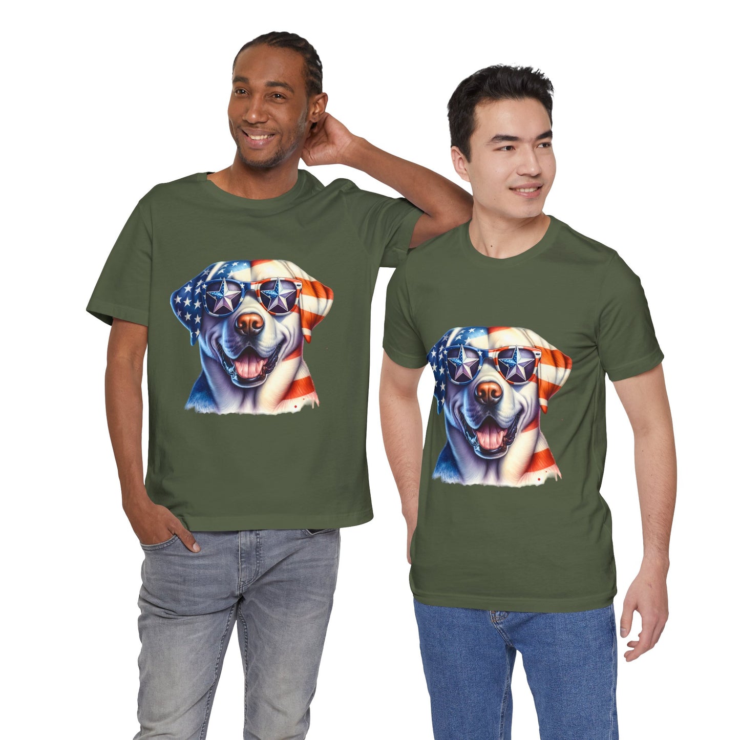 Patriotic Tee, Dog Flag Shirt, Patriotic Apparel, Red White Blue Tee, USA Patriotic Tee