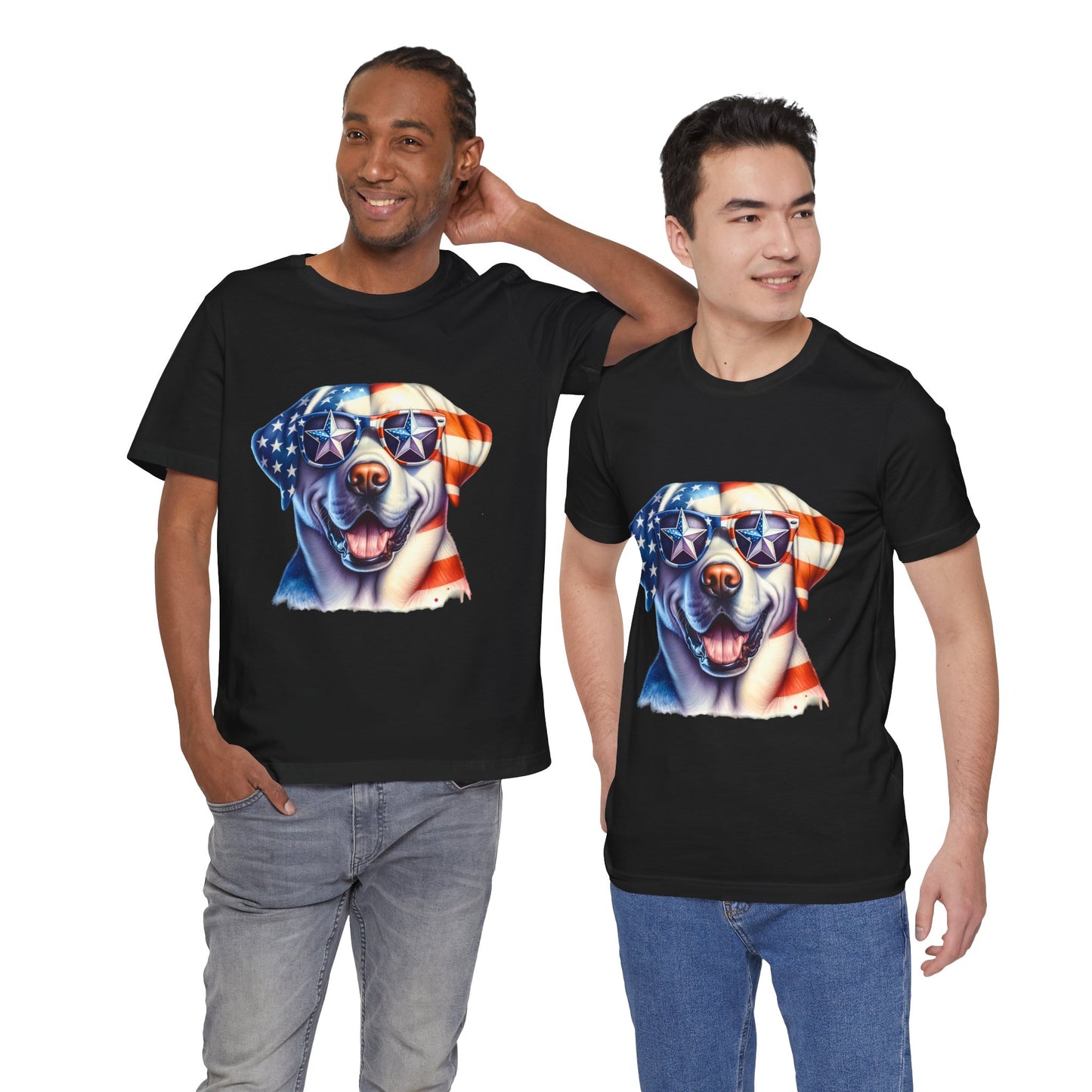 Patriotic Tee, Dog Flag Shirt, Patriotic Apparel, Red White Blue Tee, USA Patriotic Tee