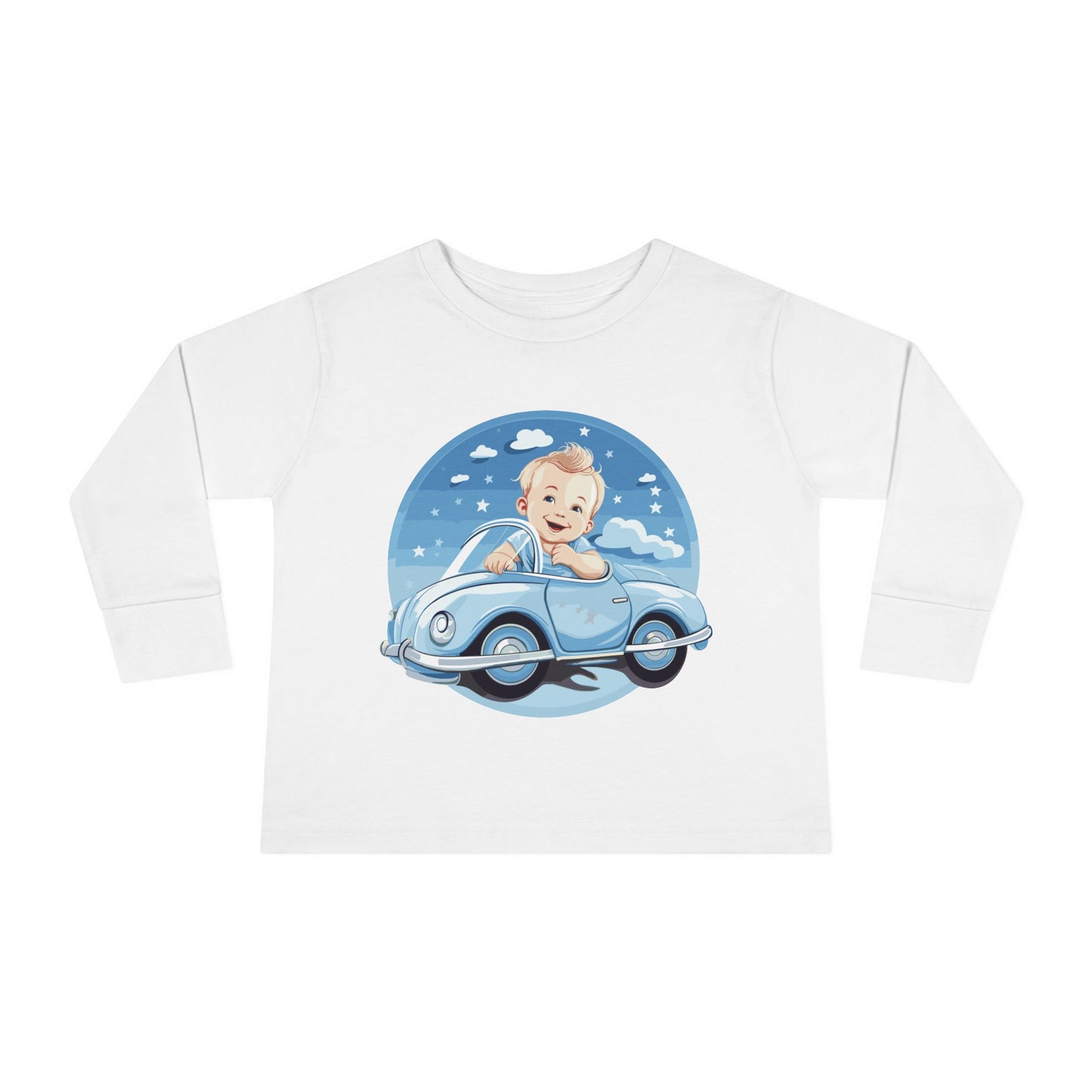 Unisex Graphic 100% Combed Cotton Toddler Fit Long Sleeve Tee
