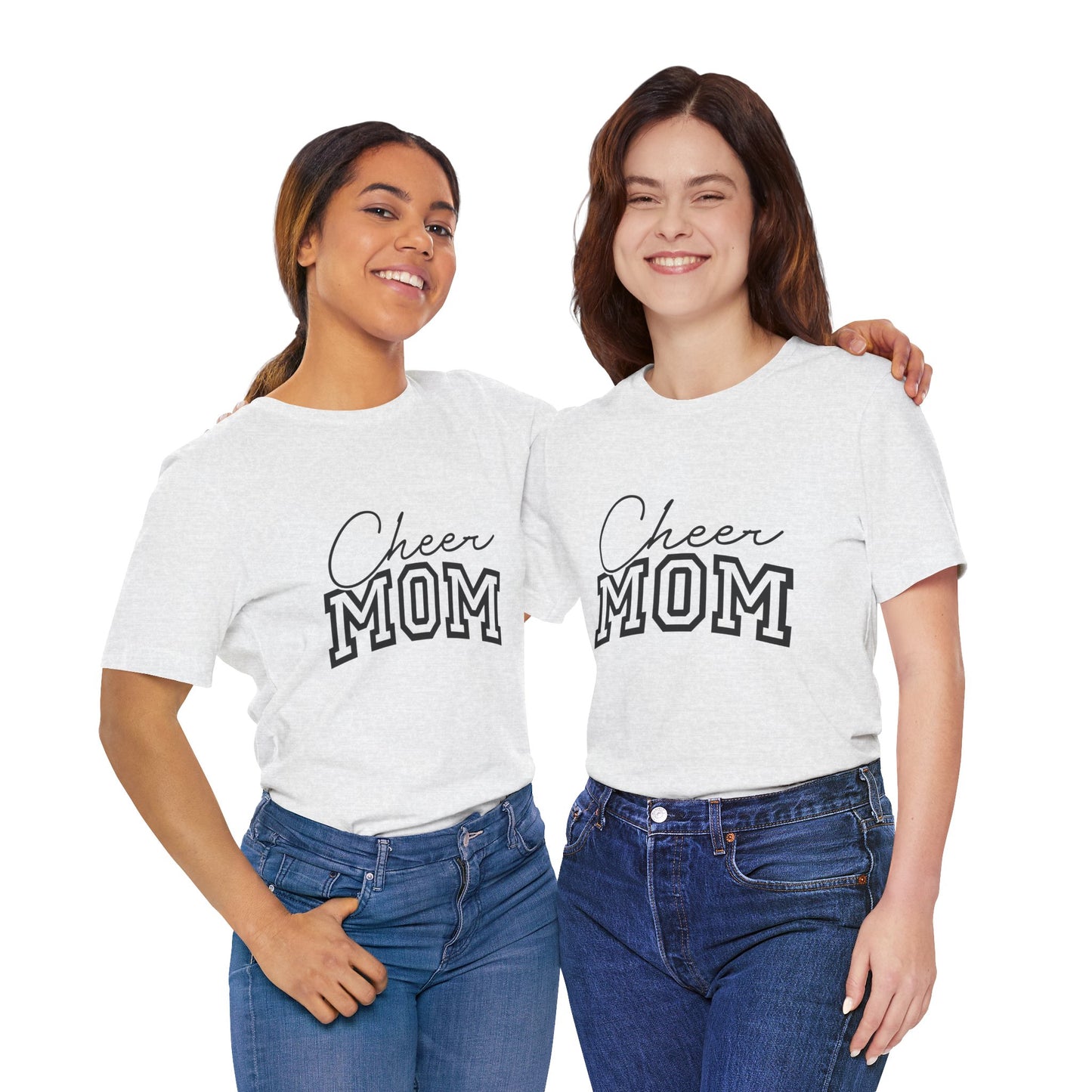 "Cheer Mom" T-Shirt | Gameday T-Shirt | Cheerleading Mom Tee, Unisex Tee, Perfect for Sports Events, Gift for Mother's Day, Casual Wear, Family Gatherings, Supportive Apparel