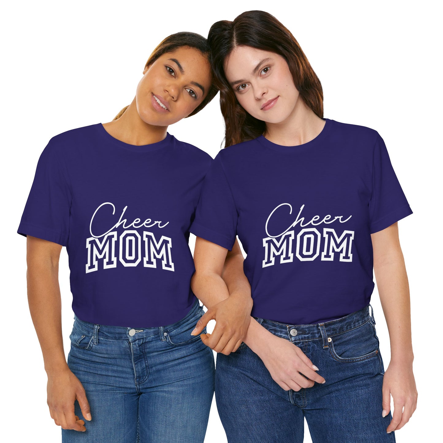 "Cheer Mom" T-Shirt | Game Day T-Shirt | Cheerleading Mom Tee, Perfect for Game Day, Mother's Day Gift, Cheer Team Spirit Shirt, Soft Cotton T-Shirt for Moms