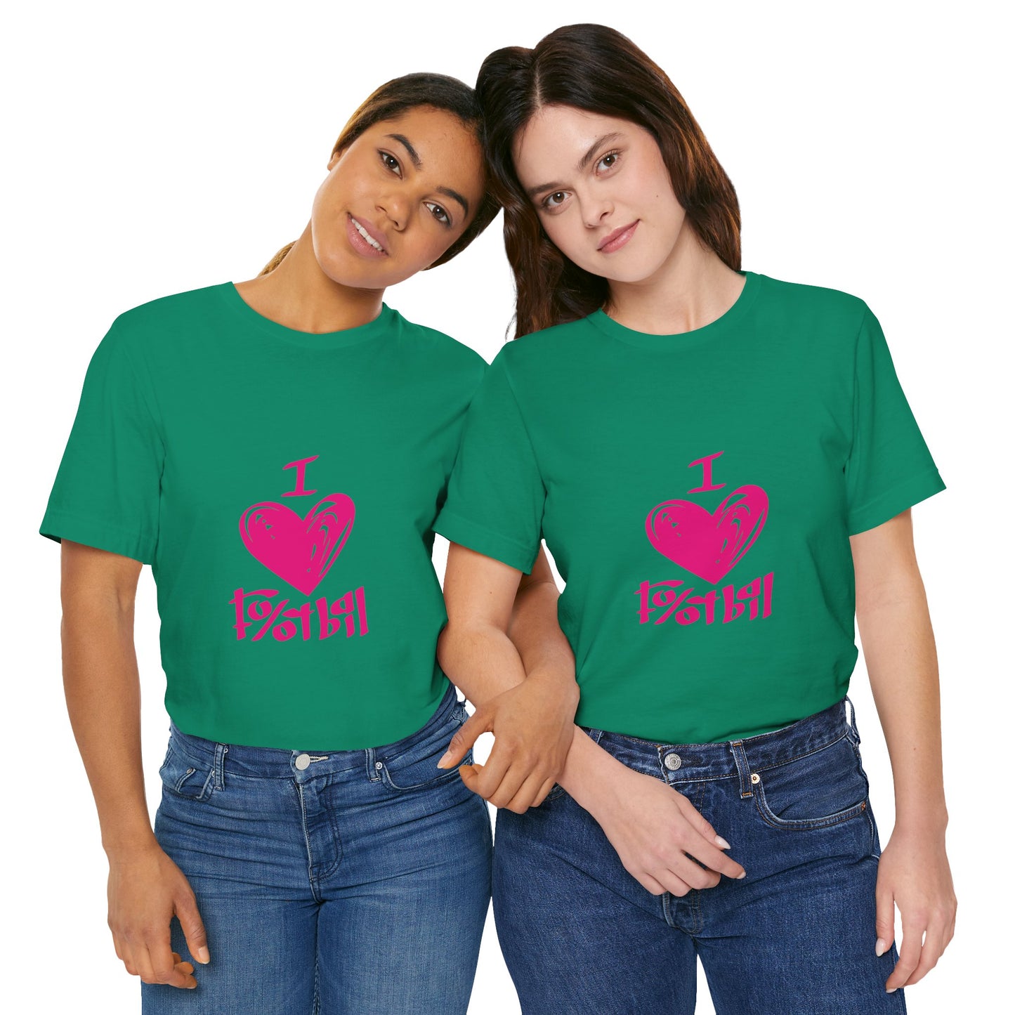 "I Love Football" T-Shirt | Classic Game Day Tee - Perfect for Sports Fans, Game Day, Birthday Gifts, Casual Wear, Team Spirit