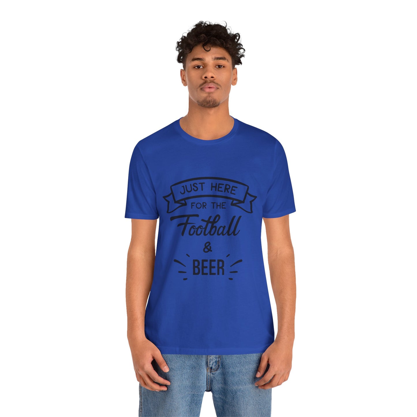 "Football & Beer" T-Shirt | Unisex Gameday Tee, Unisex T-Shirt, Casual Wear, Game Day Shirt, Tailgate Tee, Gift for Sports Fans, Summer Apparel