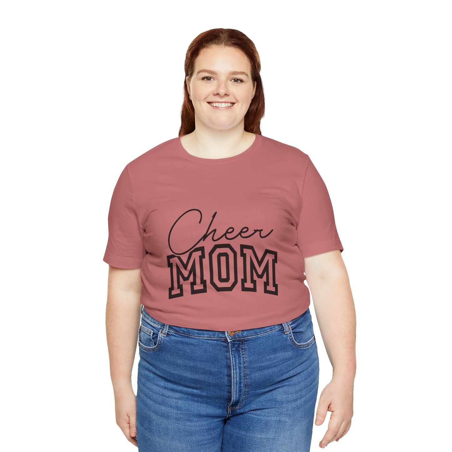 "Cheer Mom" T-Shirt | Gameday T-Shirt | Cheerleading Mom Tee, Unisex Tee, Perfect for Sports Events, Gift for Mother's Day, Casual Wear, Family Gatherings, Supportive Apparel
