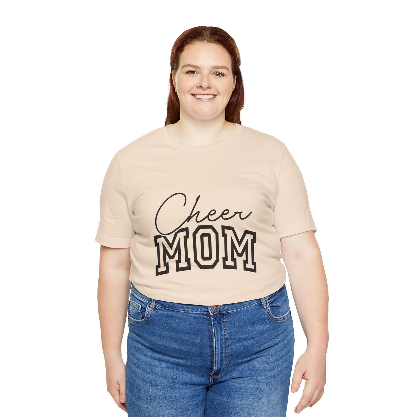 "Cheer Mom" T-Shirt | Gameday T-Shirt | Cheerleading Mom Tee, Unisex Tee, Perfect for Sports Events, Gift for Mother's Day, Casual Wear, Family Gatherings, Supportive Apparel