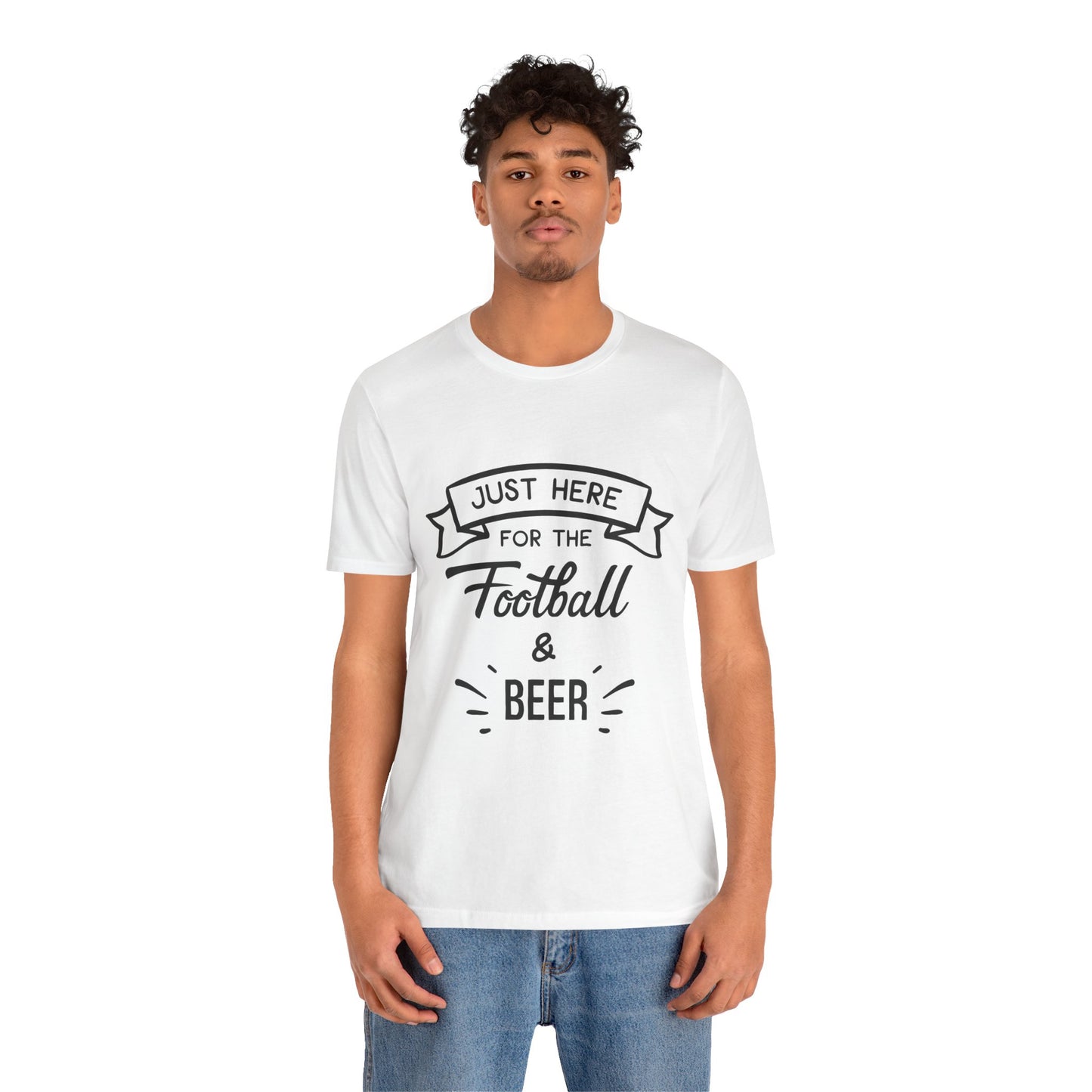 "Football & Beer" T-Shirt | Unisex Gameday Tee, Unisex T-Shirt, Casual Wear, Game Day Shirt, Tailgate Tee, Gift for Sports Fans, Summer Apparel