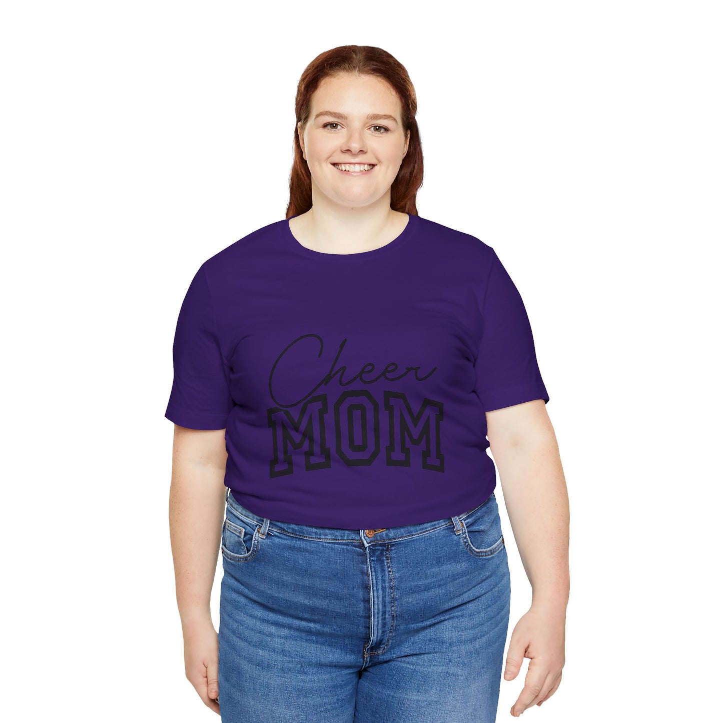 "Cheer Mom" T-Shirt | Gameday T-Shirt | Cheerleading Mom Tee, Unisex Tee, Perfect for Sports Events, Gift for Mother's Day, Casual Wear, Family Gatherings, Supportive Apparel