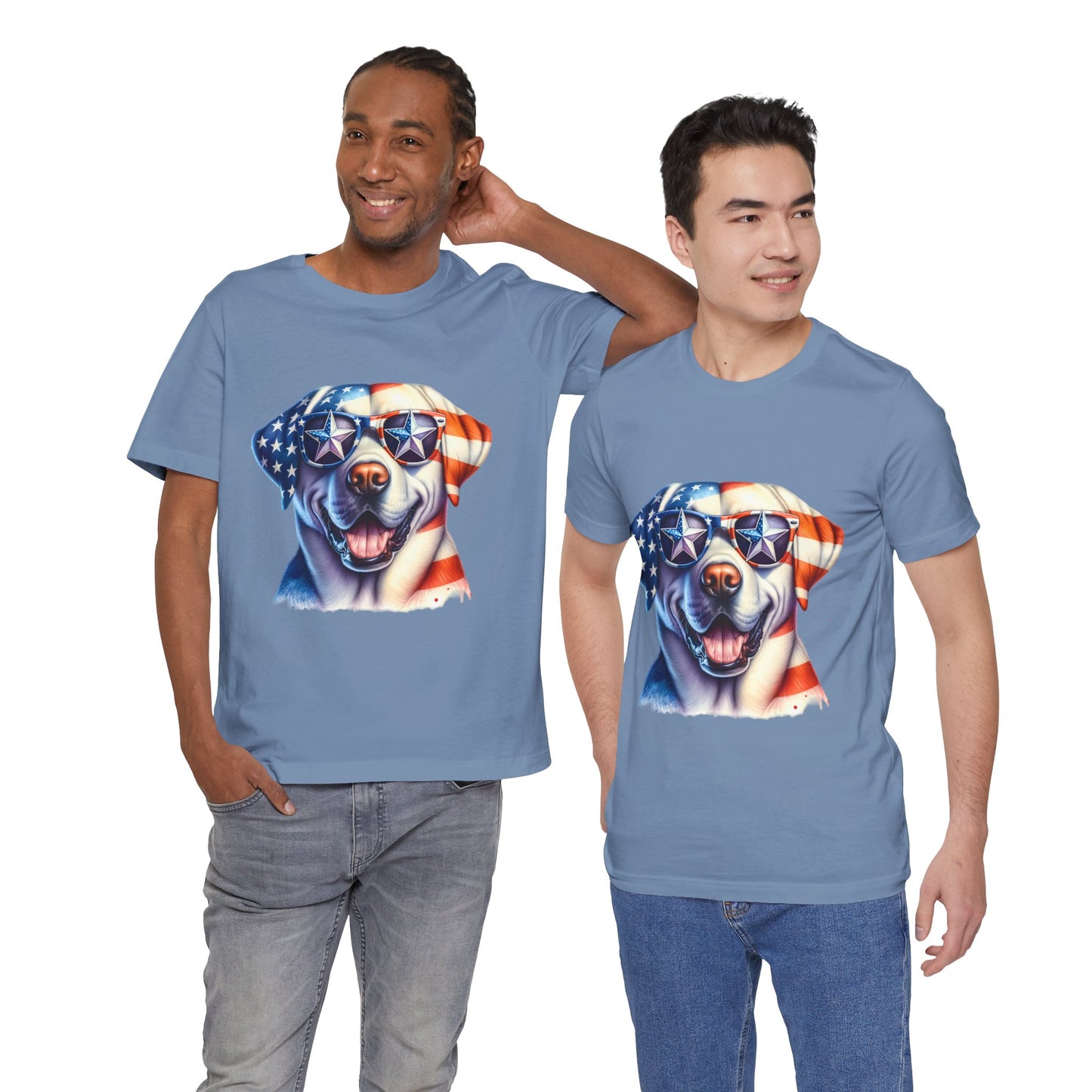 Patriotic Tee, Dog Flag Shirt, Patriotic Apparel, Red White Blue Tee, USA Patriotic Tee