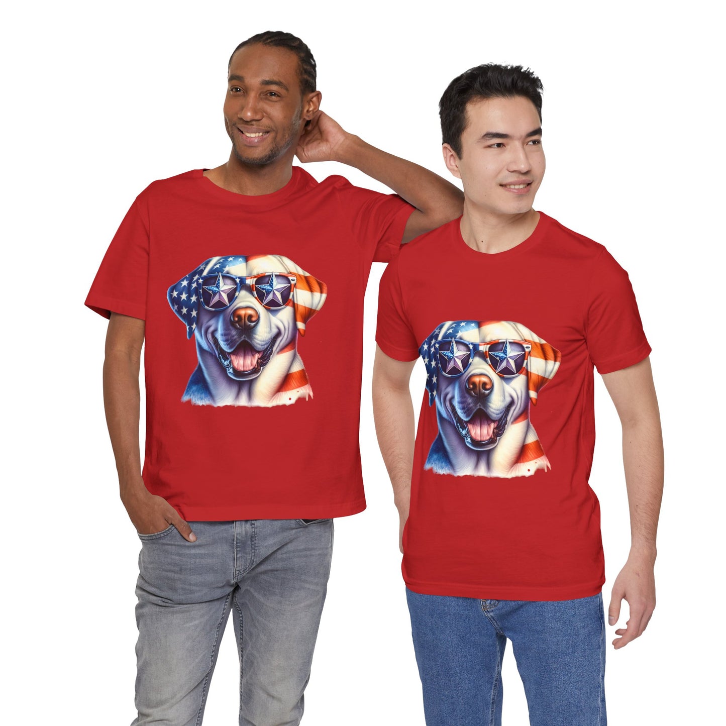 Patriotic Tee, Dog Flag Shirt, Patriotic Apparel, Red White Blue Tee, USA Patriotic Tee