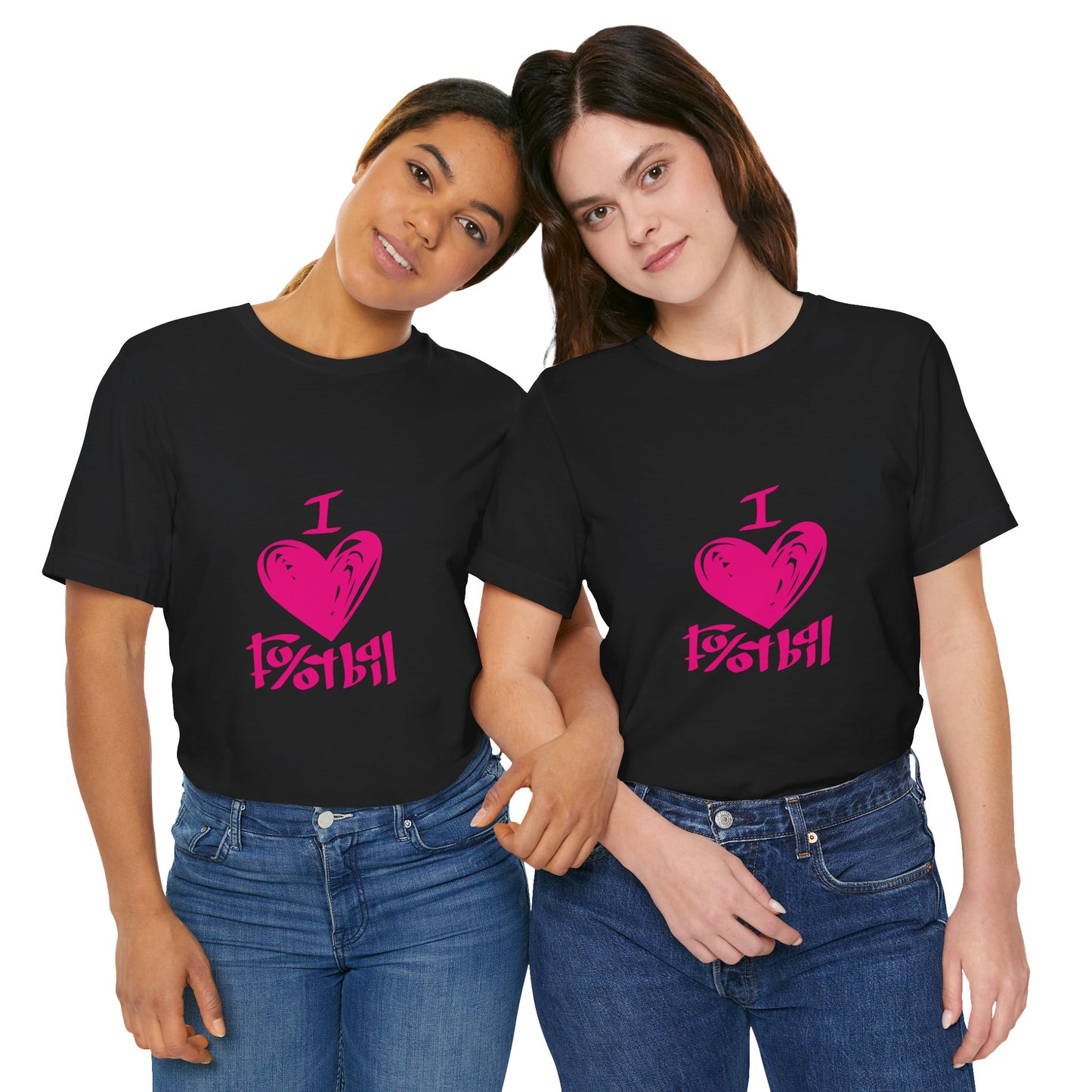 "I Love Football" T-Shirt | Classic Game Day Tee - Perfect for Sports Fans, Game Day, Birthday Gifts, Casual Wear, Team Spirit