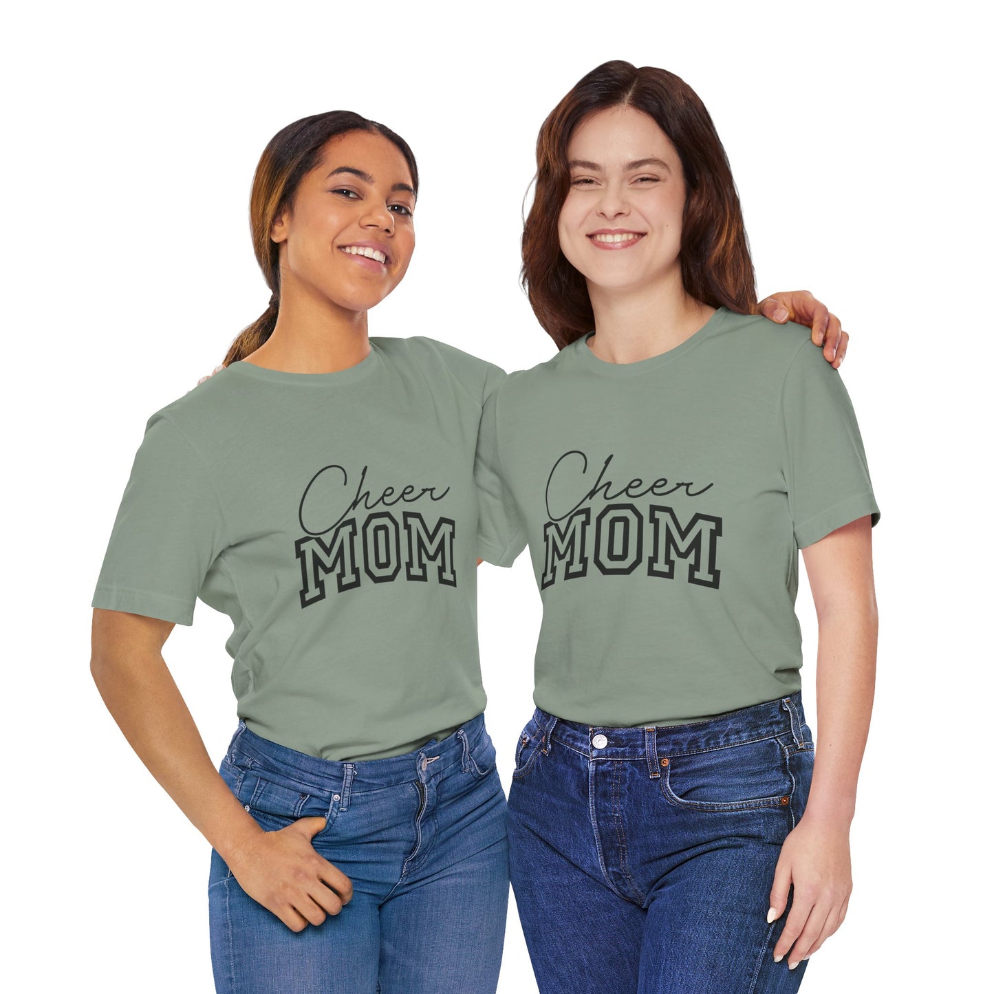 "Cheer Mom" T-Shirt | Gameday T-Shirt | Cheerleading Mom Tee, Unisex Tee, Perfect for Sports Events, Gift for Mother's Day, Casual Wear, Family Gatherings, Supportive Apparel