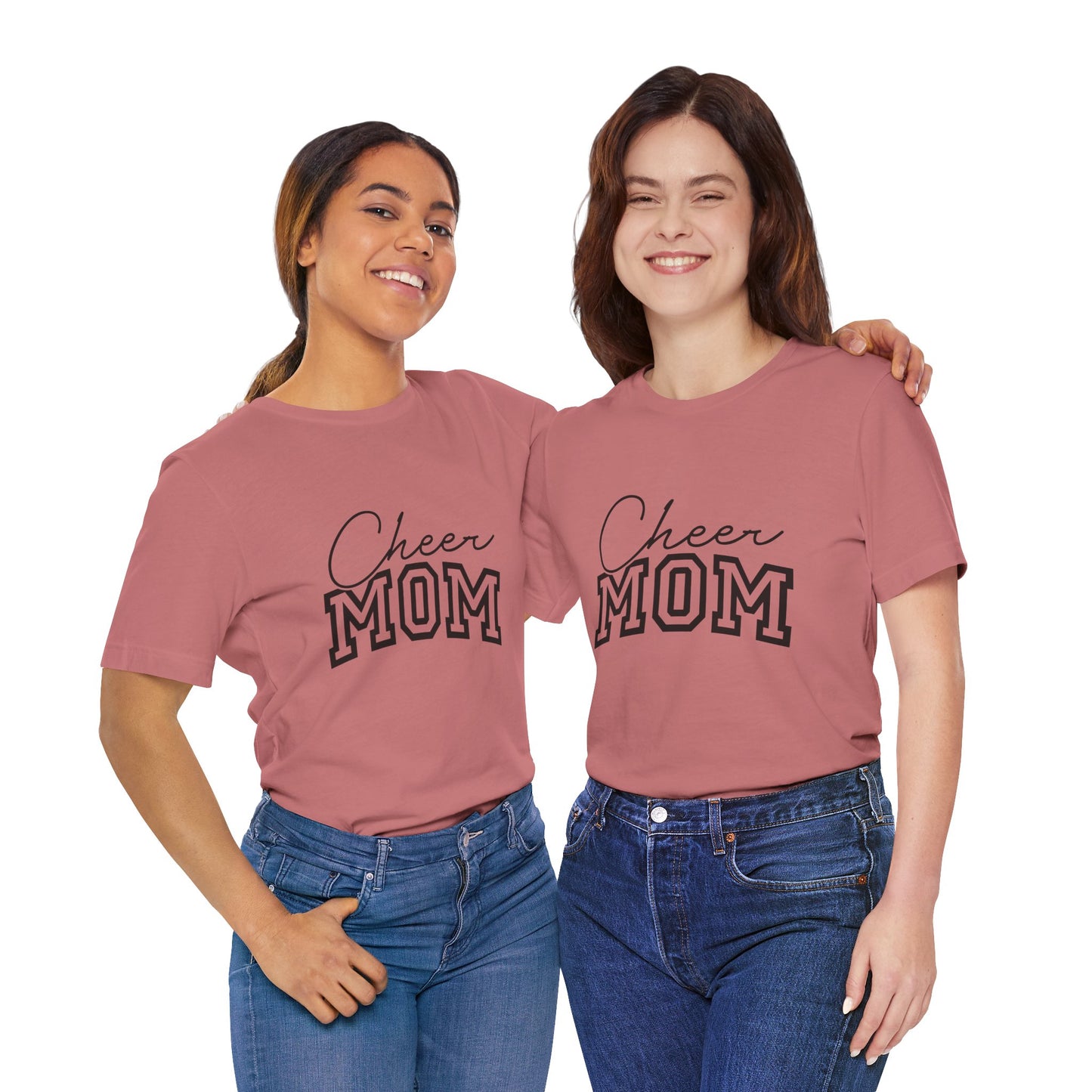 "Cheer Mom" T-Shirt | Gameday T-Shirt | Cheerleading Mom Tee, Unisex Tee, Perfect for Sports Events, Gift for Mother's Day, Casual Wear, Family Gatherings, Supportive Apparel