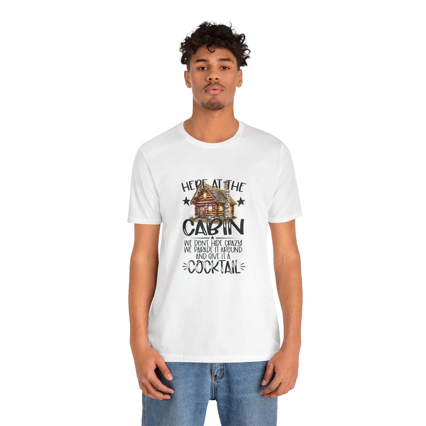 Cabin Vibes Unisex Short Sleeve Tee - Perfect for Cocktail Lovers