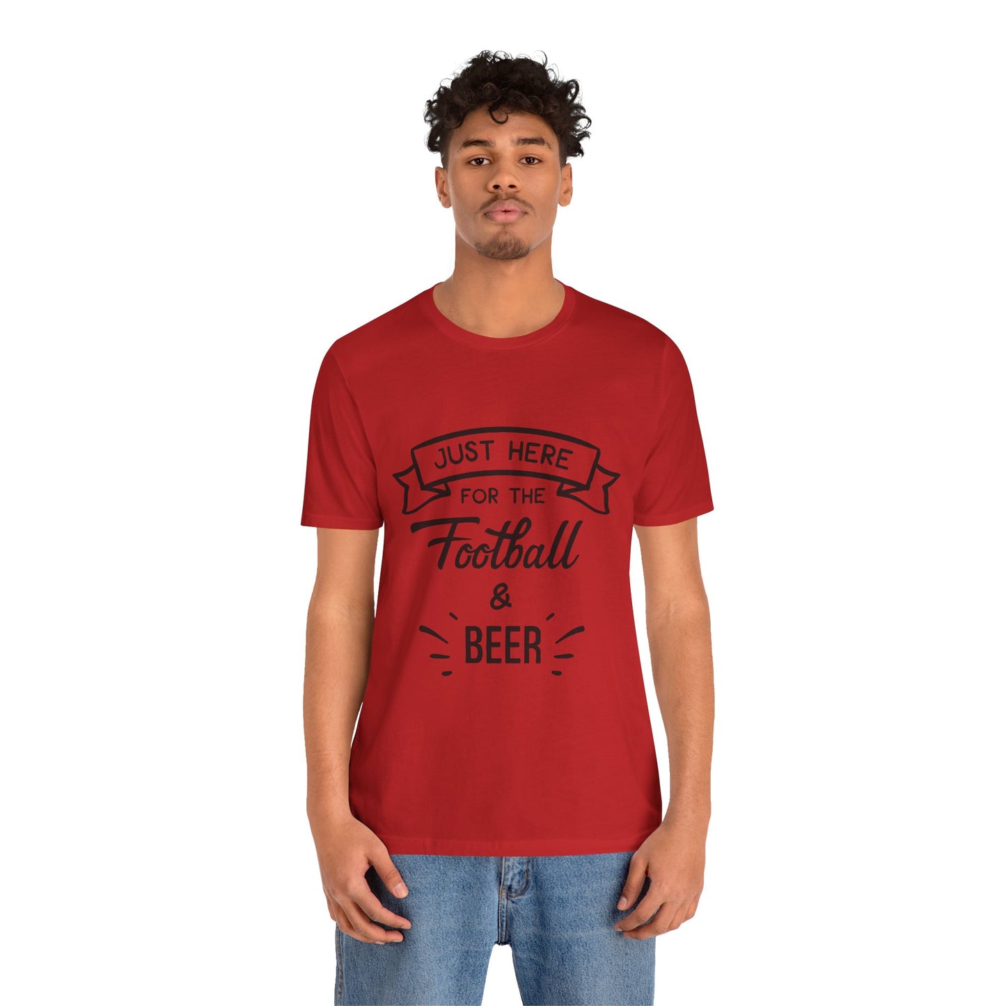 "Football & Beer" T-Shirt | Unisex Gameday Tee, Unisex T-Shirt, Casual Wear, Game Day Shirt, Tailgate Tee, Gift for Sports Fans, Summer Apparel