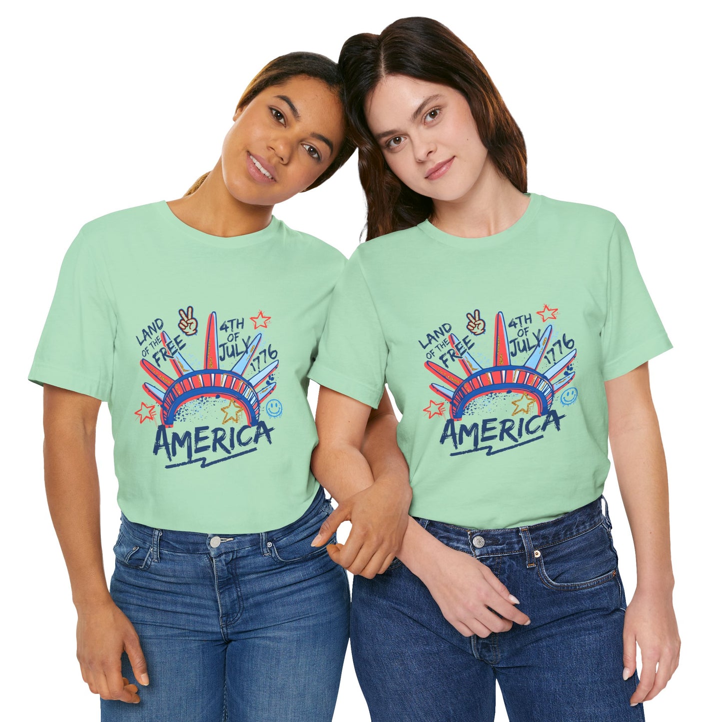 Patriotic Graphic Tee for Independence Day, 4th of July Shirt, Freedom Celebration Apparel, Gift for American Pride, Casual Summer Wear