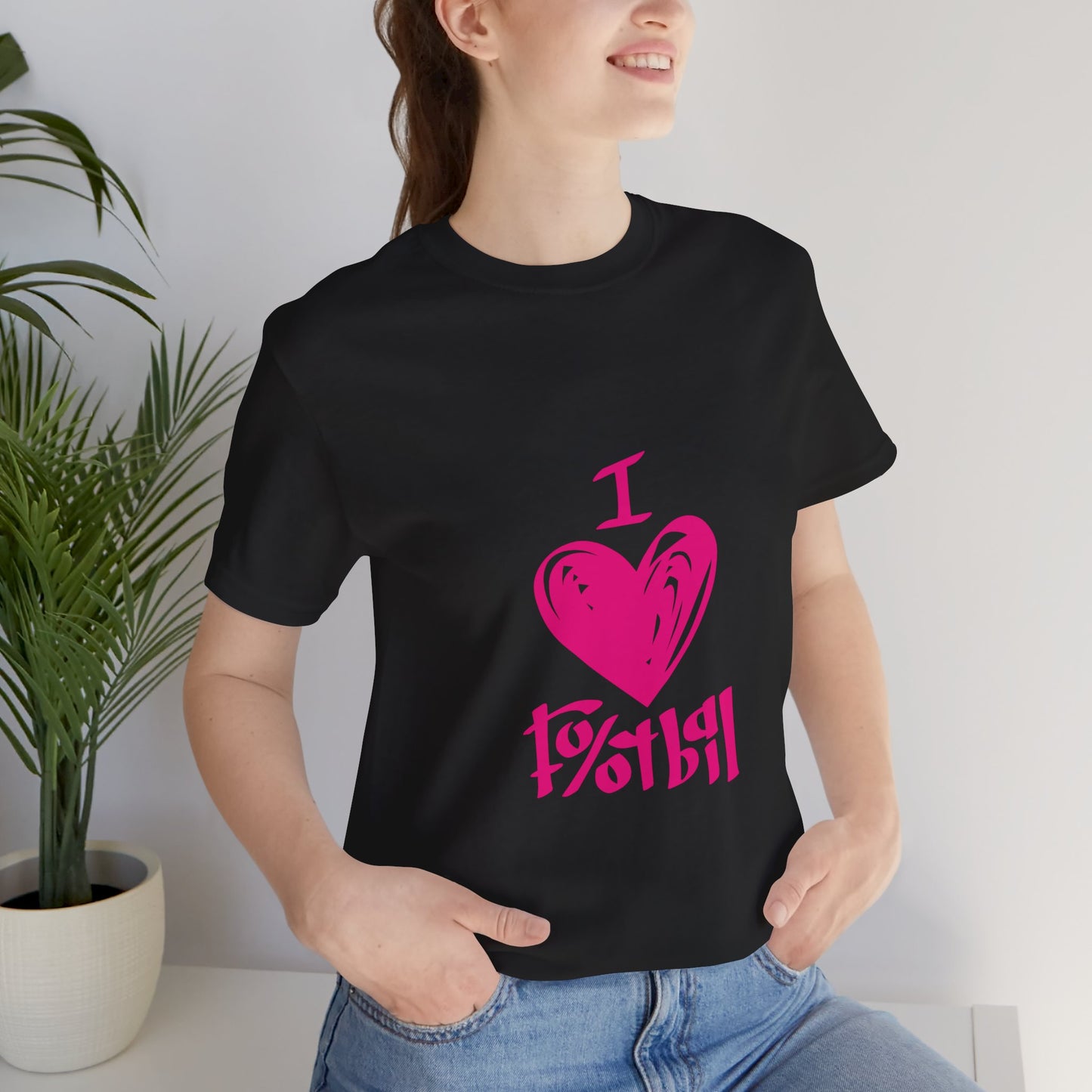 "I Love Football" T-Shirt | Classic Game Day Tee - Perfect for Sports Fans, Game Day, Birthday Gifts, Casual Wear, Team Spirit