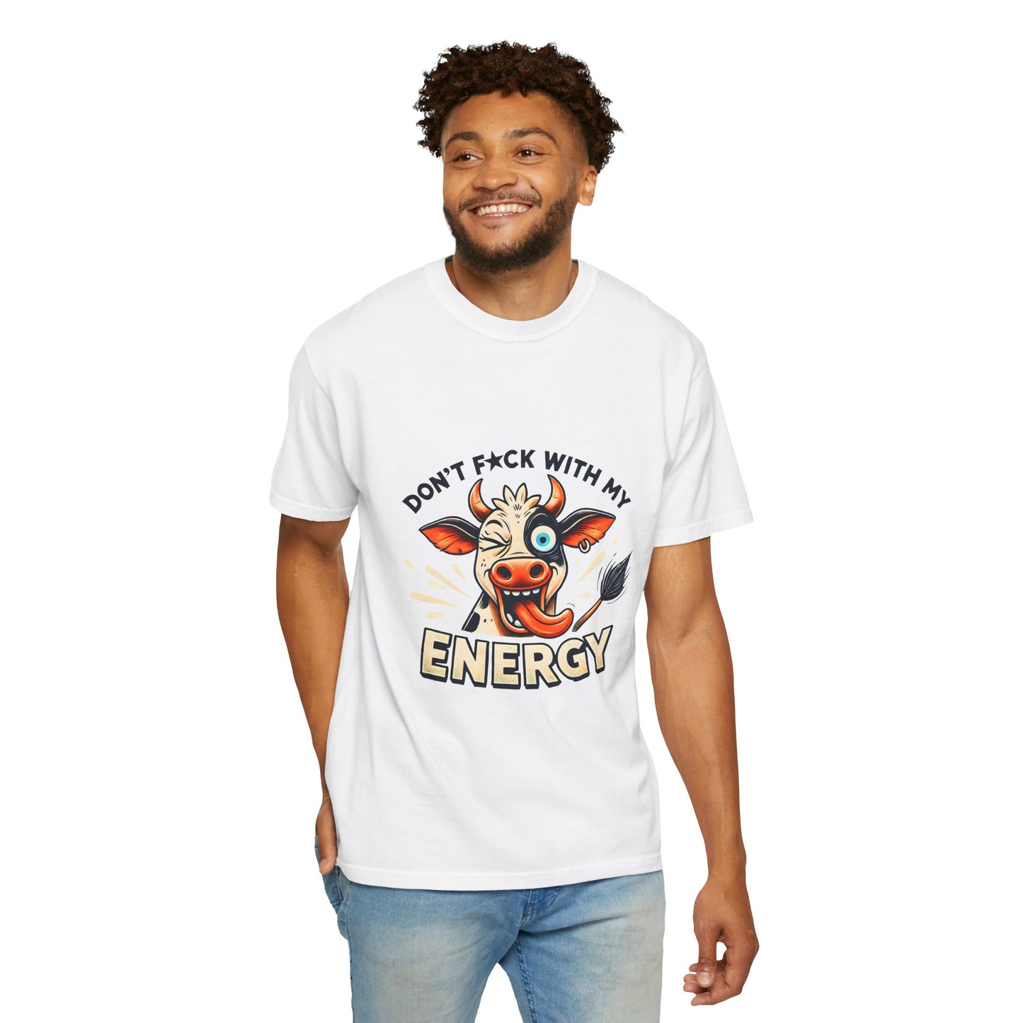 Don't F*ck with My Energy Unisex T-Shirt, Fun Graphic Tee for Animal Lovers, Casual Wear, Gift for Friends, Humor Tee