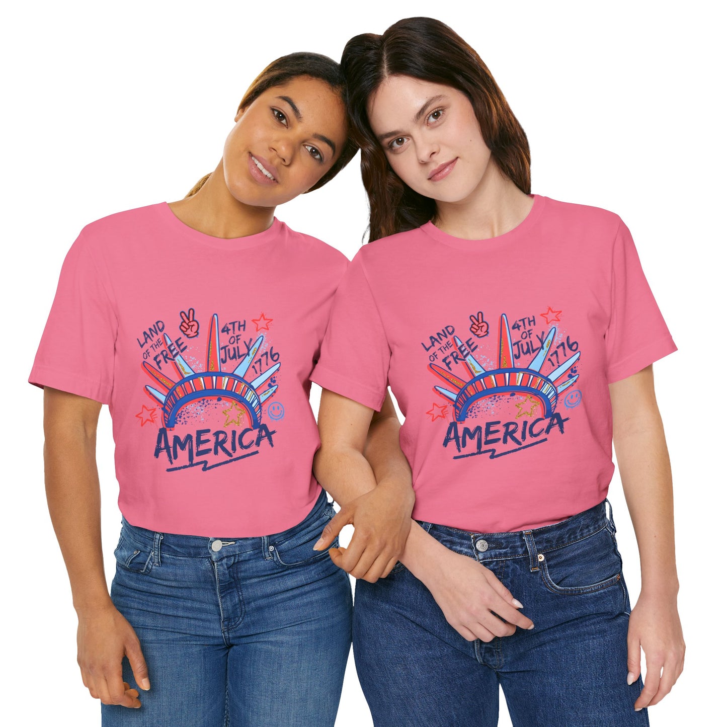 Patriotic Graphic Tee for Independence Day, 4th of July Shirt, Freedom Celebration Apparel, Gift for American Pride, Casual Summer Wear