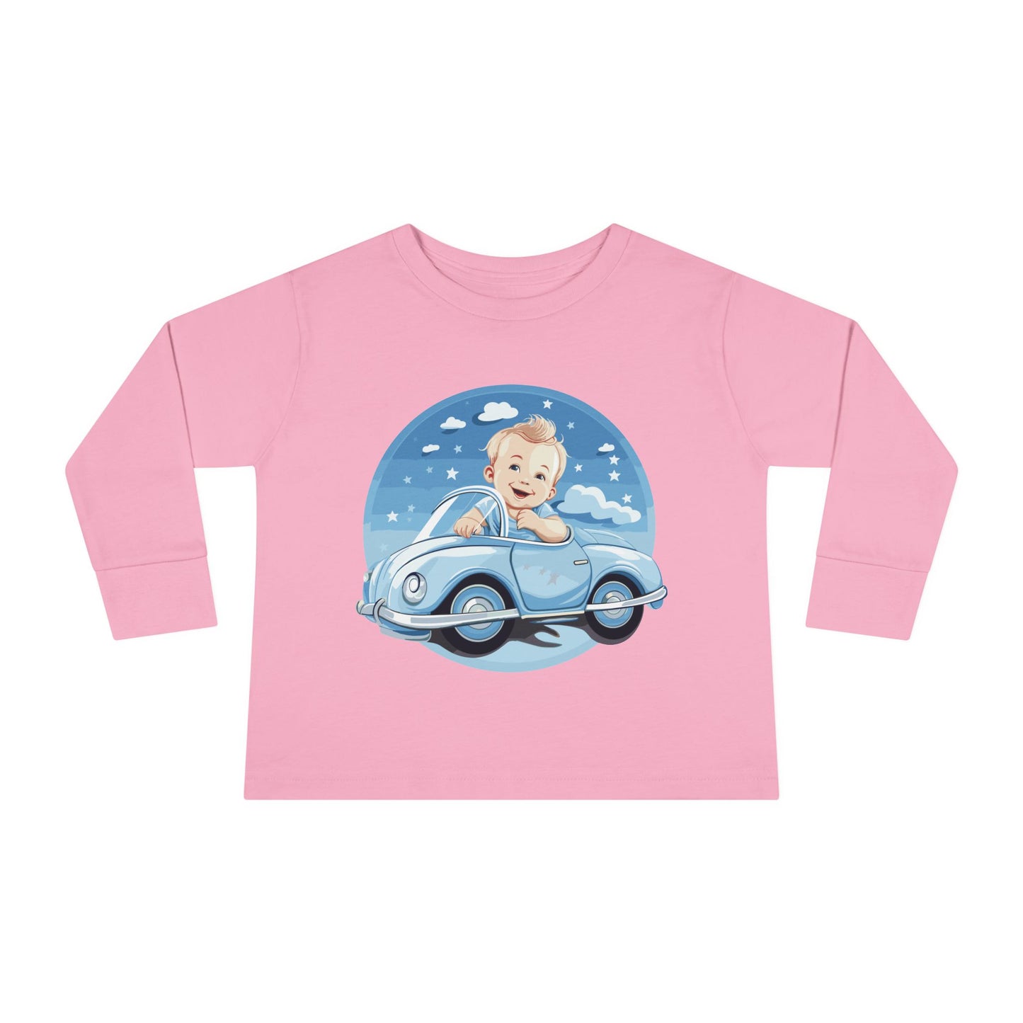Unisex Graphic 100% Combed Cotton Toddler Fit Long Sleeve Tee