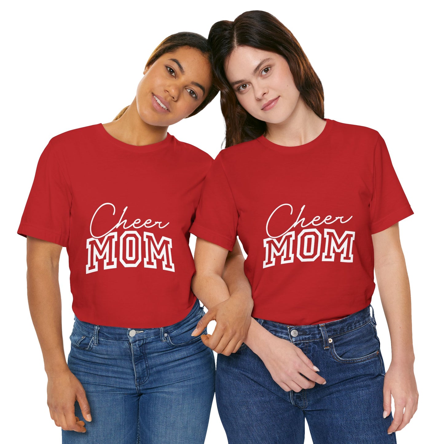"Cheer Mom" T-Shirt | Game Day T-Shirt | Cheerleading Mom Tee, Perfect for Game Day, Mother's Day Gift, Cheer Team Spirit Shirt, Soft Cotton T-Shirt for Moms