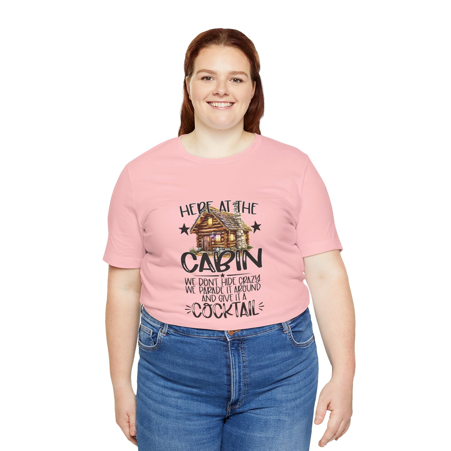Cabin Vibes Unisex Short Sleeve Tee - Perfect for Cocktail Lovers