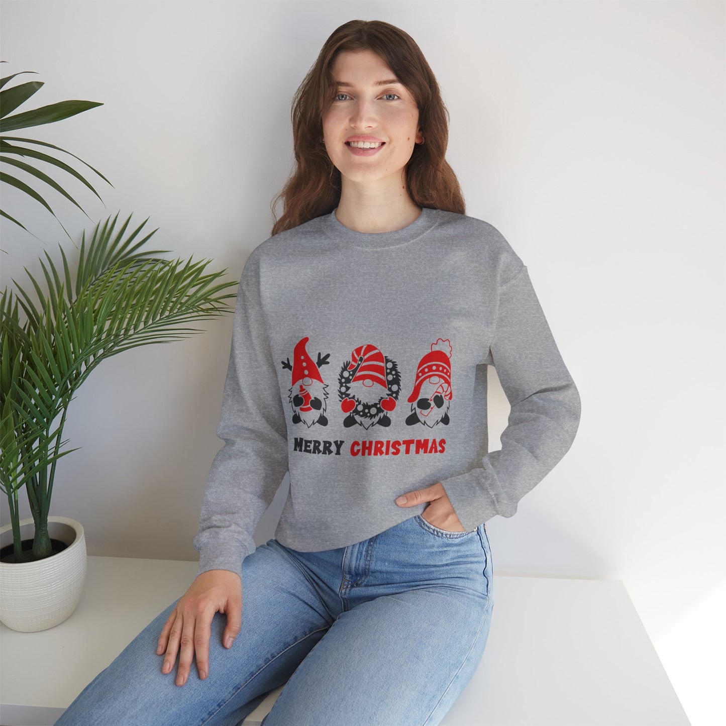 Merry Christmas Crewneck Sweatshirt, Holiday Gift, Unisex Sweatshirt, Cozy Winter Apparel, Festive Sweatshirt, Christmas Sweater