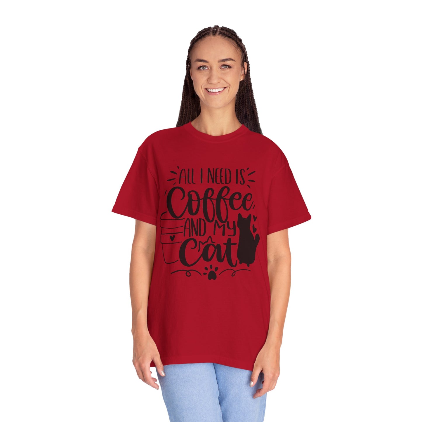All I Need is Coffee and My Cat T-Shirt, Cat Lover Gift, Funny Tee, Pet Parent Apparel, Cozy Everyday Wear