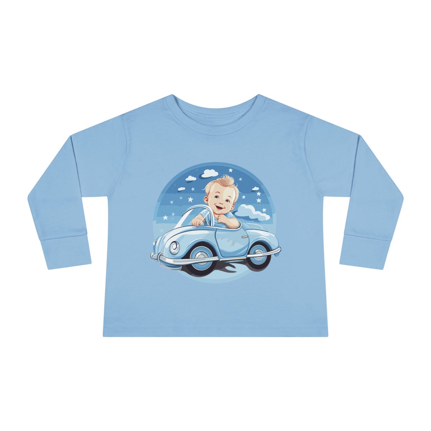 Unisex Graphic 100% Combed Cotton Toddler Fit Long Sleeve Tee