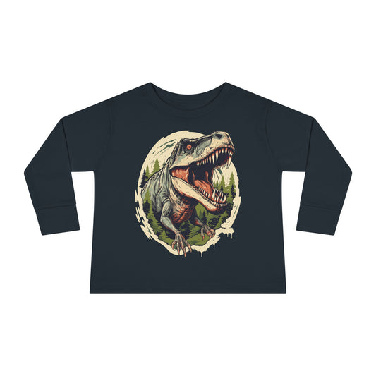 Unisex Dinosaur Graphic 100% Cotton Child Long Sleeve T-Shirt