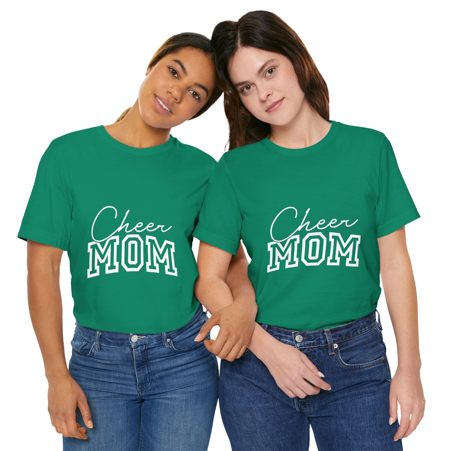 "Cheer Mom" T-Shirt | Game Day T-Shirt | Cheerleading Mom Tee, Perfect for Game Day, Mother's Day Gift, Cheer Team Spirit Shirt, Soft Cotton T-Shirt for Moms