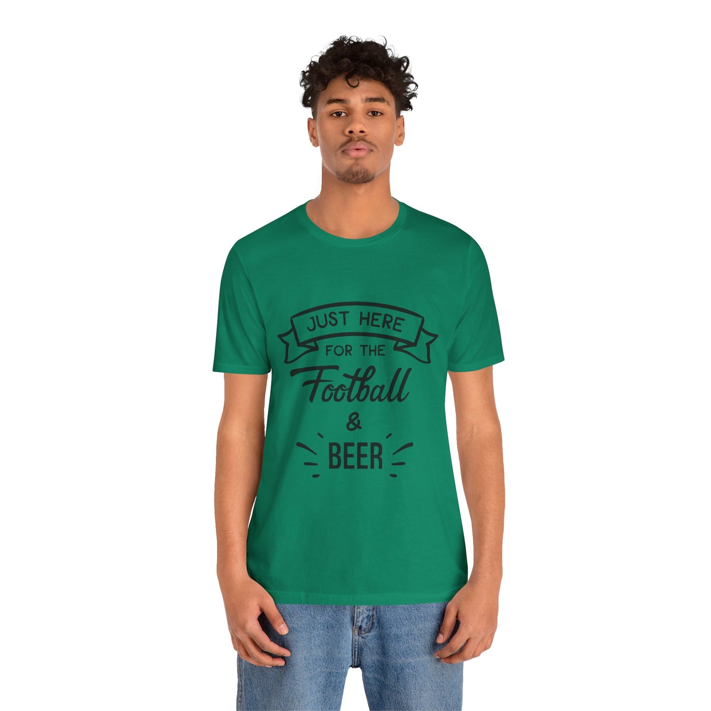 "Football & Beer" T-Shirt | Unisex Gameday Tee, Unisex T-Shirt, Casual Wear, Game Day Shirt, Tailgate Tee, Gift for Sports Fans, Summer Apparel