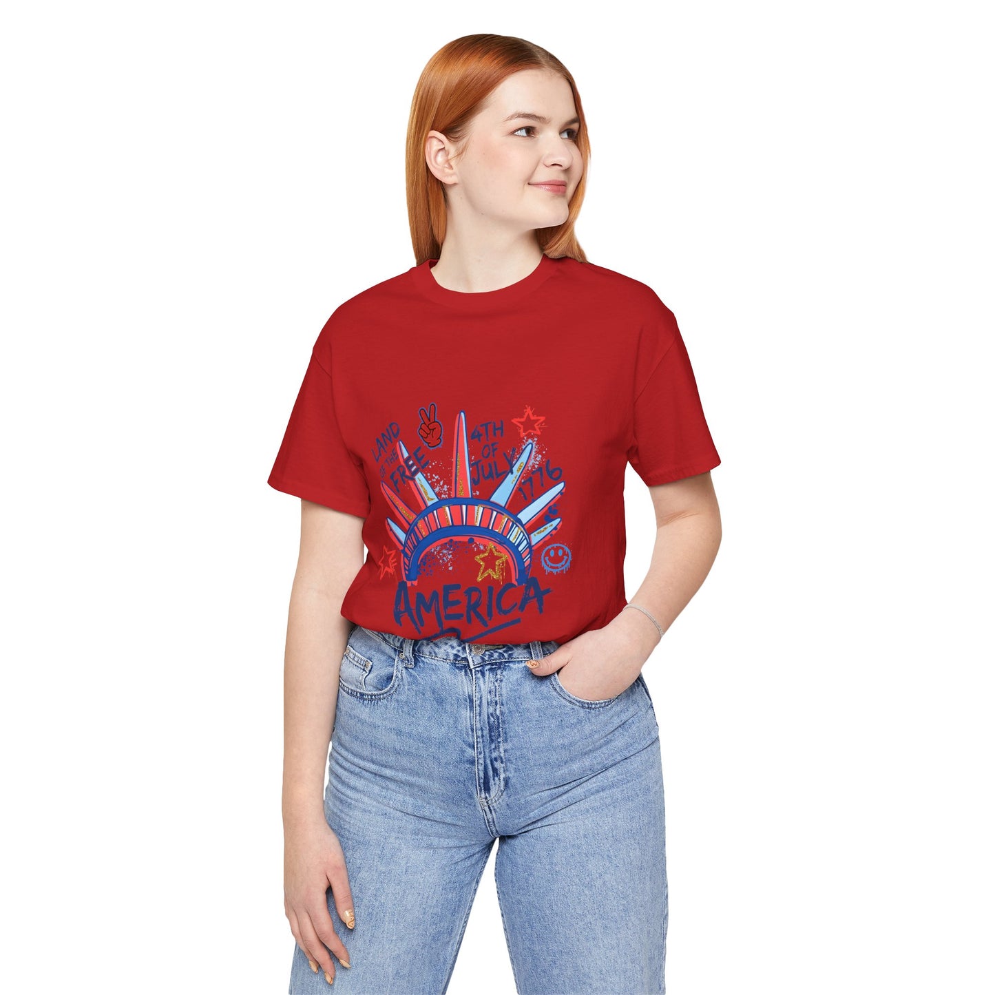 Patriotic Graphic Tee for Independence Day, 4th of July Shirt, Freedom Celebration Apparel, Gift for American Pride, Casual Summer Wear