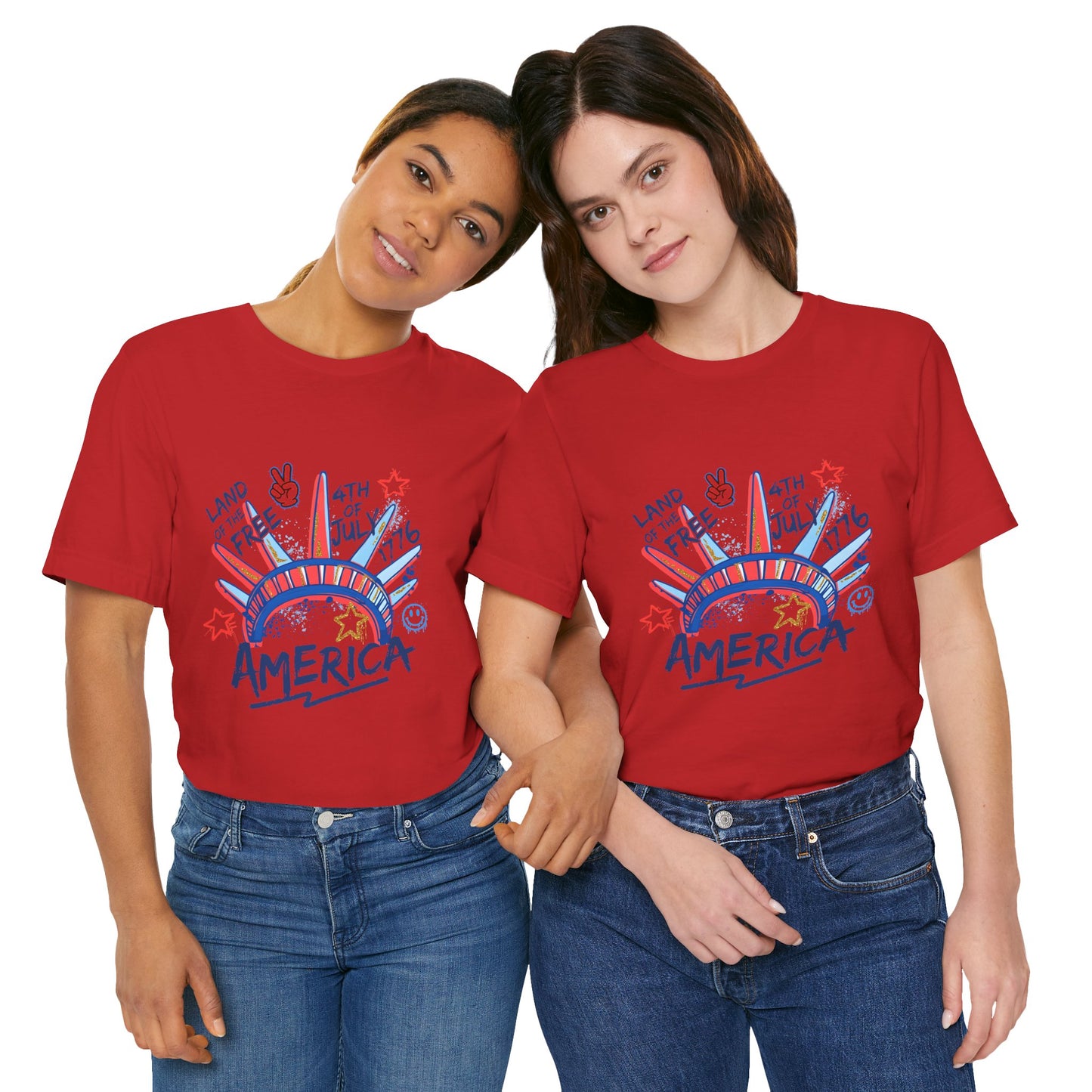 Patriotic Graphic Tee for Independence Day, 4th of July Shirt, Freedom Celebration Apparel, Gift for American Pride, Casual Summer Wear