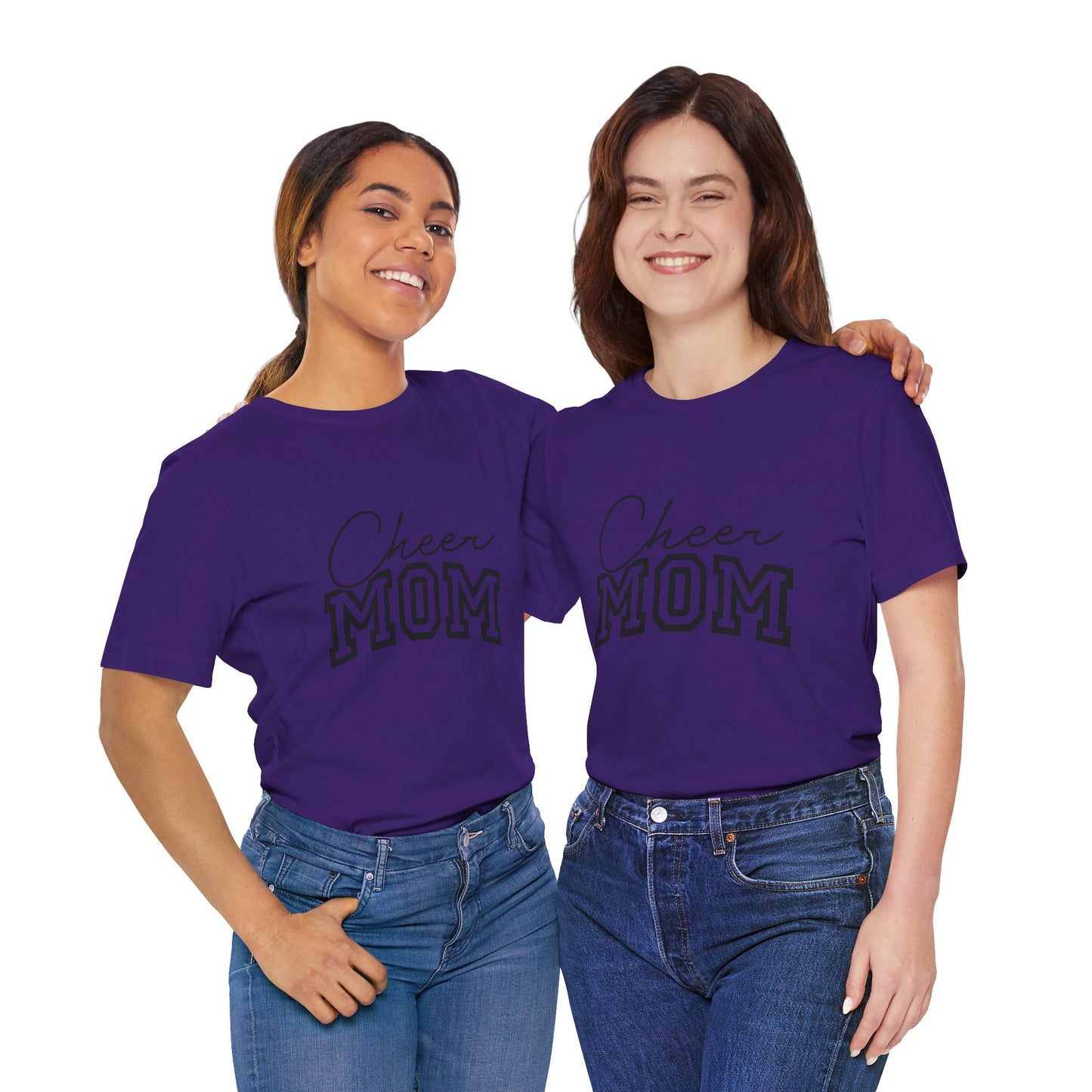 "Cheer Mom" T-Shirt | Gameday T-Shirt | Cheerleading Mom Tee, Unisex Tee, Perfect for Sports Events, Gift for Mother's Day, Casual Wear, Family Gatherings, Supportive Apparel