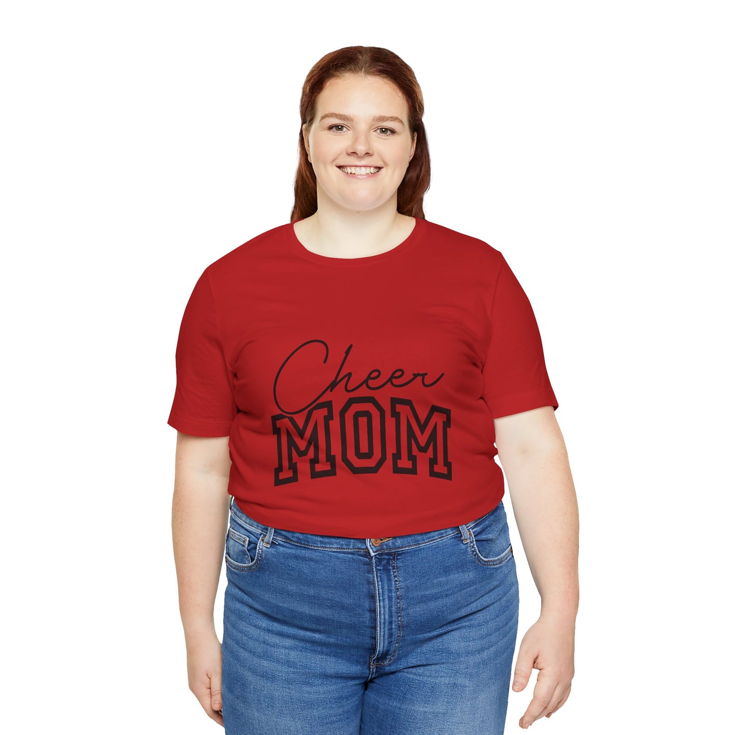 "Cheer Mom" T-Shirt | Gameday T-Shirt | Cheerleading Mom Tee, Unisex Tee, Perfect for Sports Events, Gift for Mother's Day, Casual Wear, Family Gatherings, Supportive Apparel