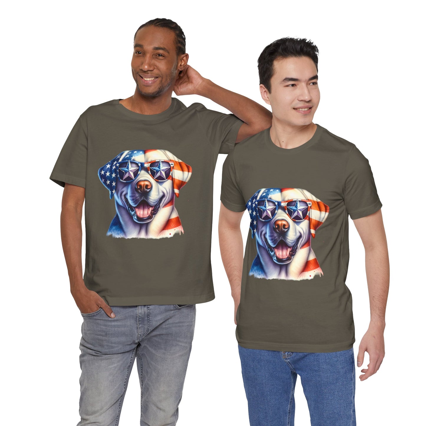 Patriotic Tee, Dog Flag Shirt, Patriotic Apparel, Red White Blue Tee, USA Patriotic Tee
