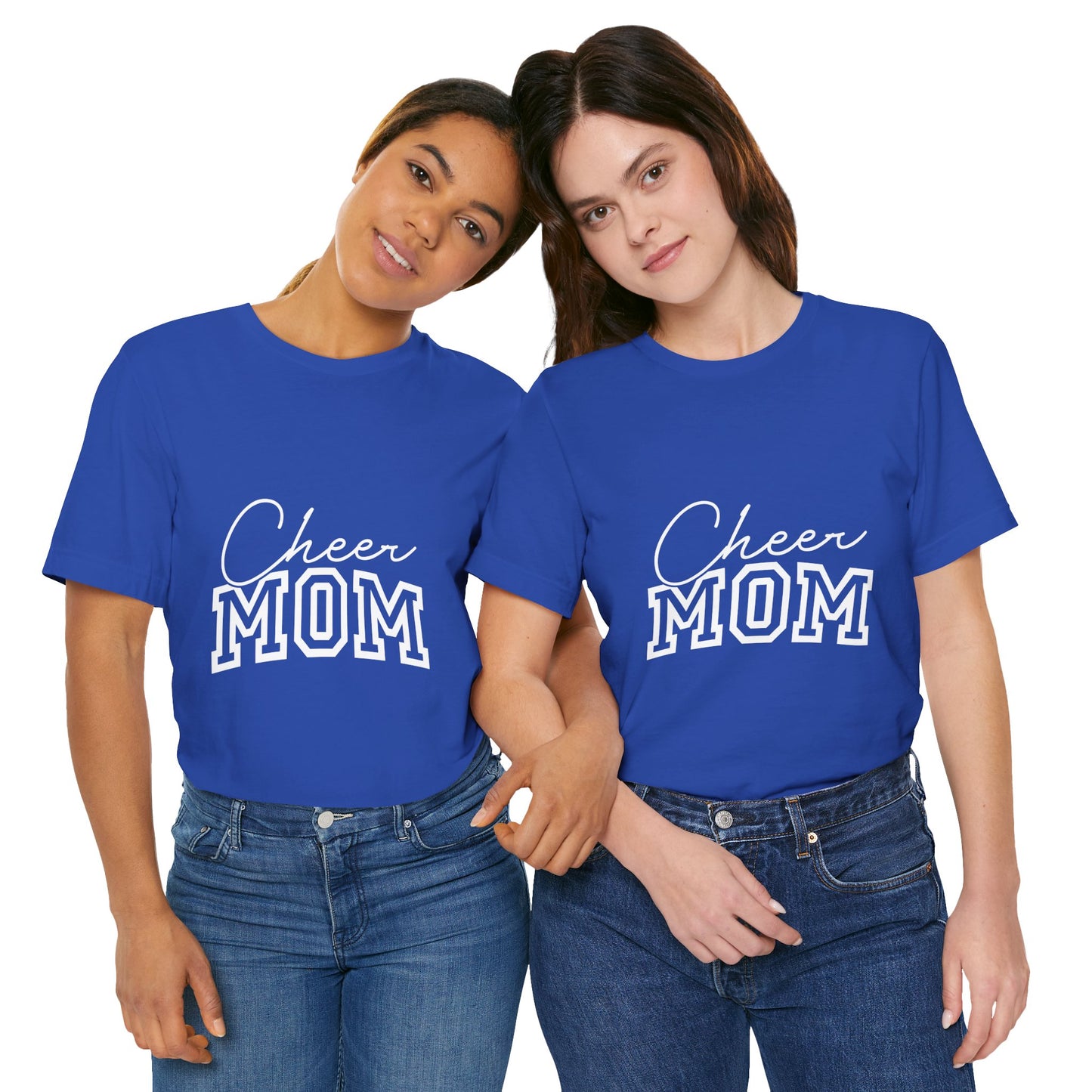 "Cheer Mom" T-Shirt | Game Day T-Shirt | Cheerleading Mom Tee, Perfect for Game Day, Mother's Day Gift, Cheer Team Spirit Shirt, Soft Cotton T-Shirt for Moms