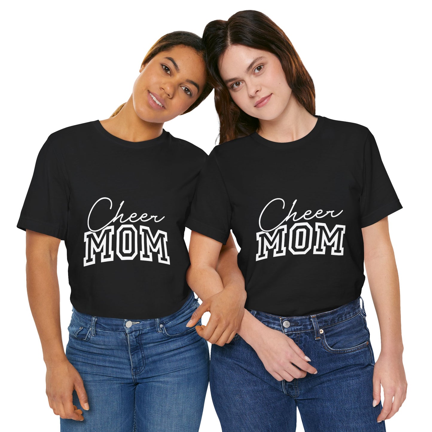 "Cheer Mom" T-Shirt | Game Day T-Shirt | Cheerleading Mom Tee, Perfect for Game Day, Mother's Day Gift, Cheer Team Spirit Shirt, Soft Cotton T-Shirt for Moms